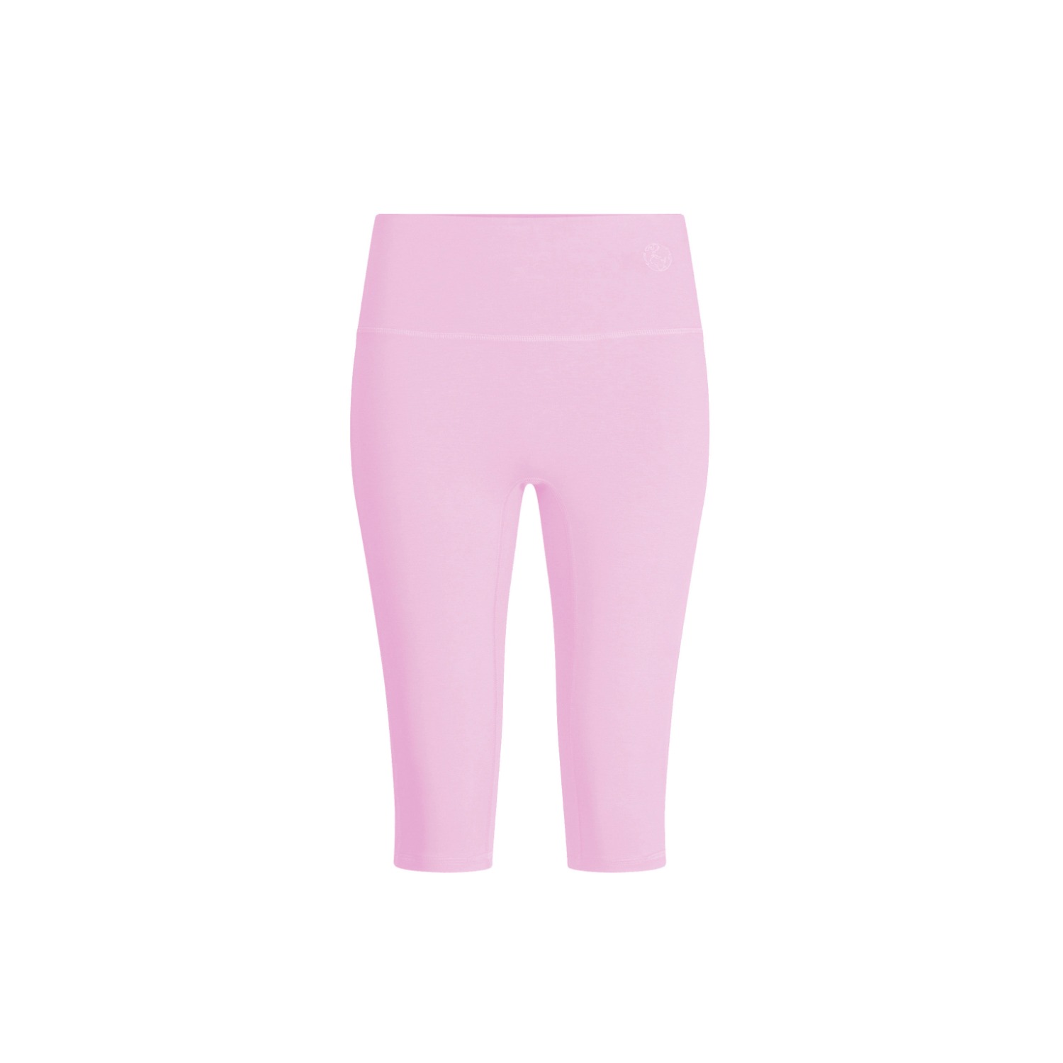 The Koozy Women's Pink Daru High Waist Cropped Leggings In Pima Cotton In Morning Rose In Pink