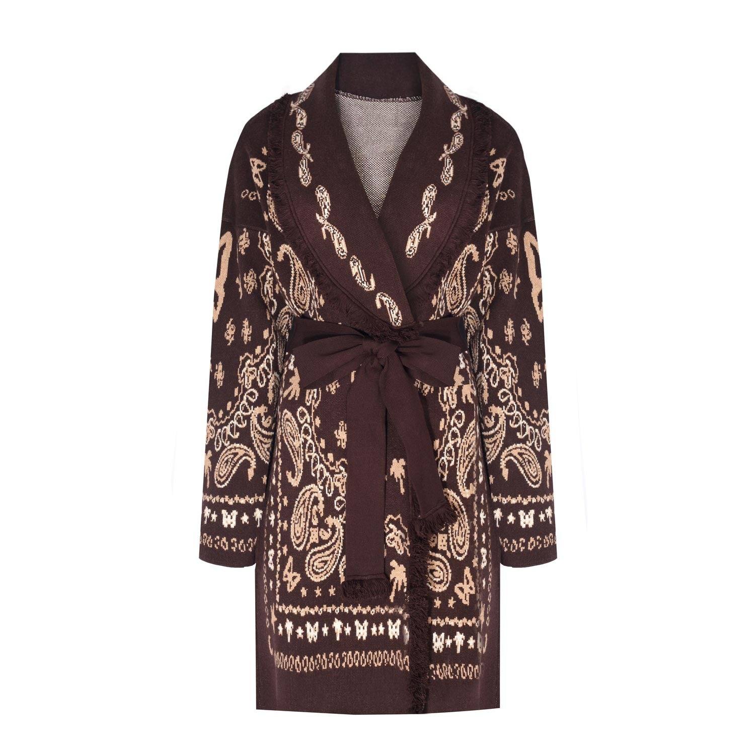 Loveist Store Women's Brown Caprica Long Cardigan In Brown