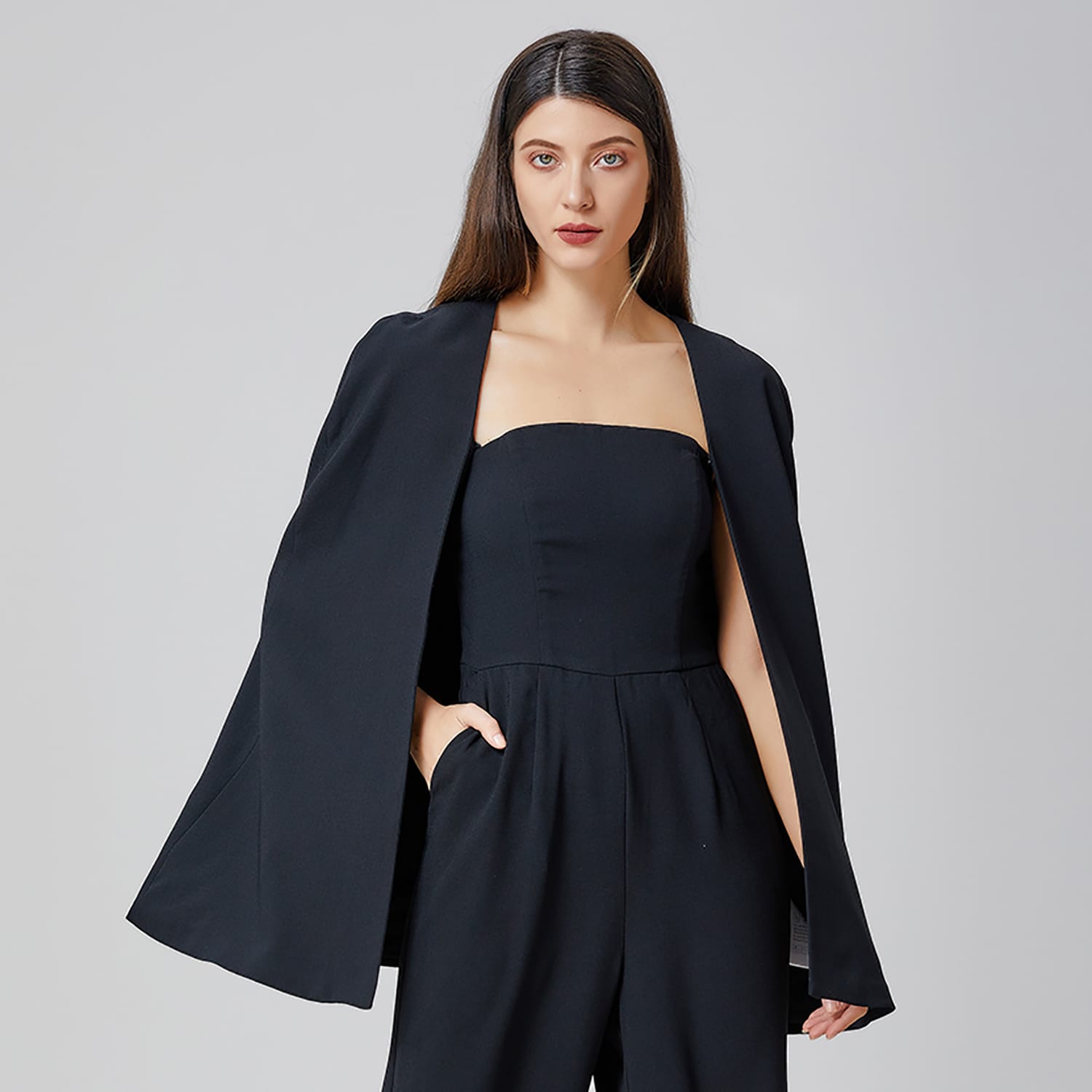 Black evening cape hotsell