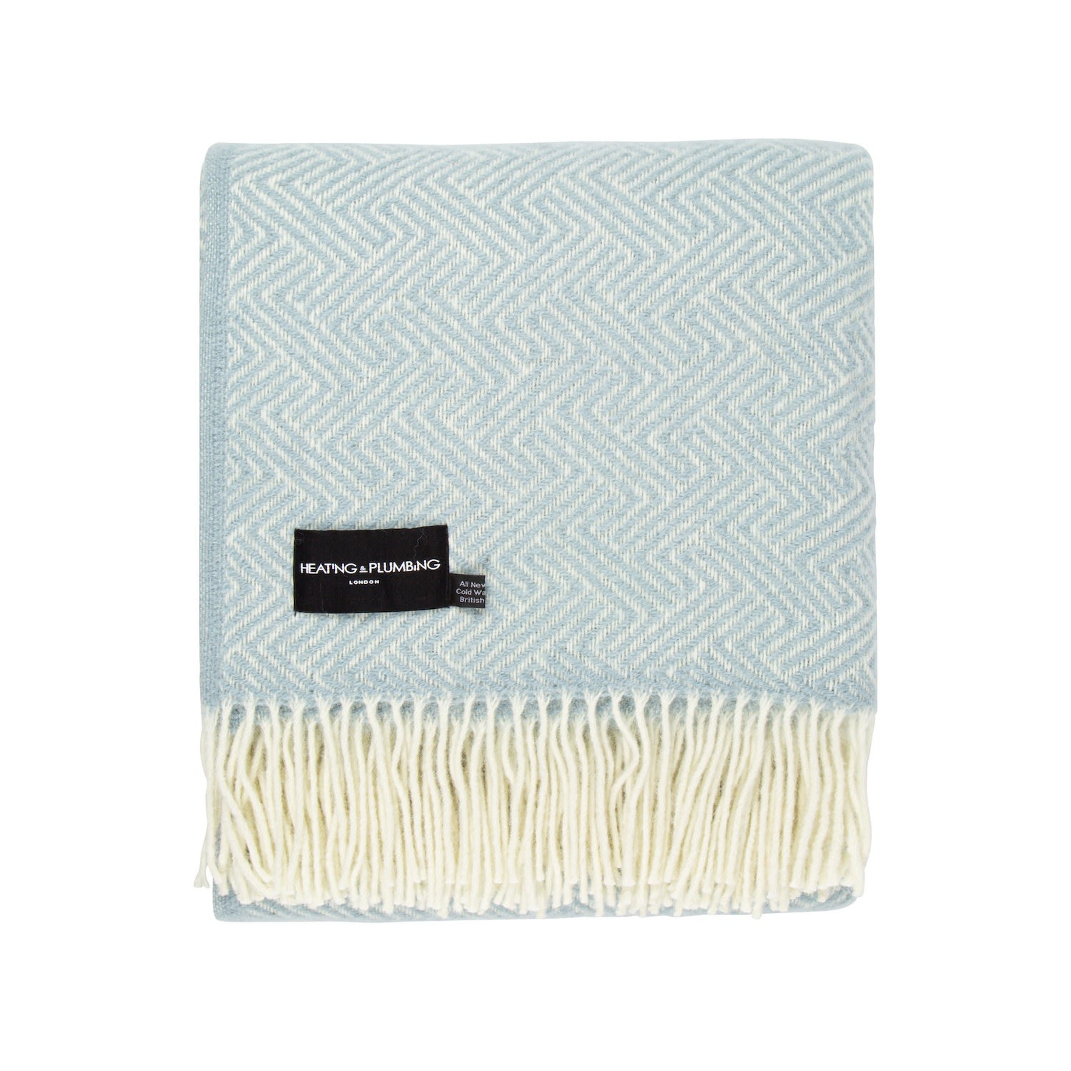 Heating & Plumbing London Lollypop - Pure New Wool Blanket - Blue In Multi