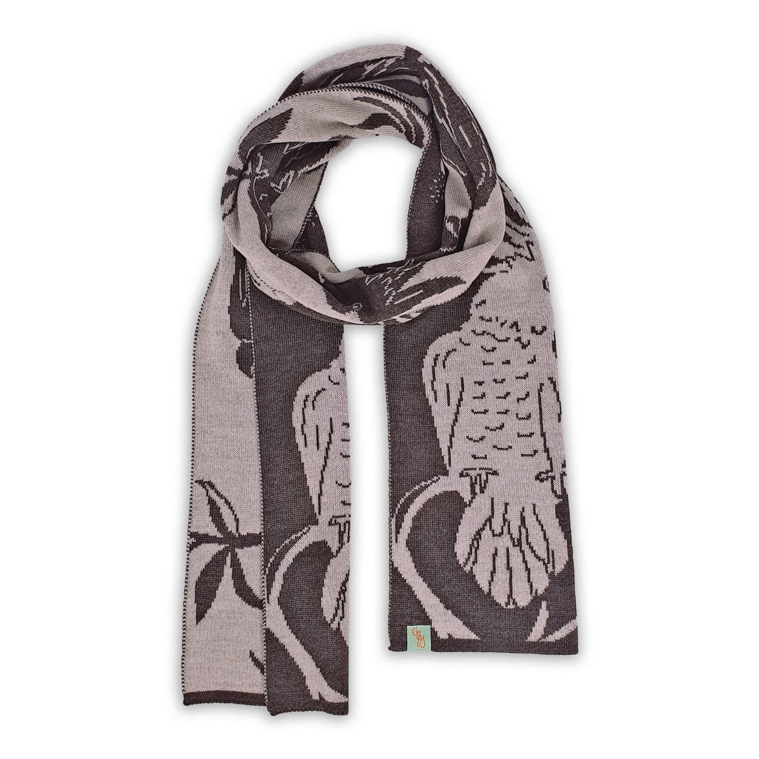 Otto & Spike Men's Scarves - Hello Cocky - Hickory Brown In Brown