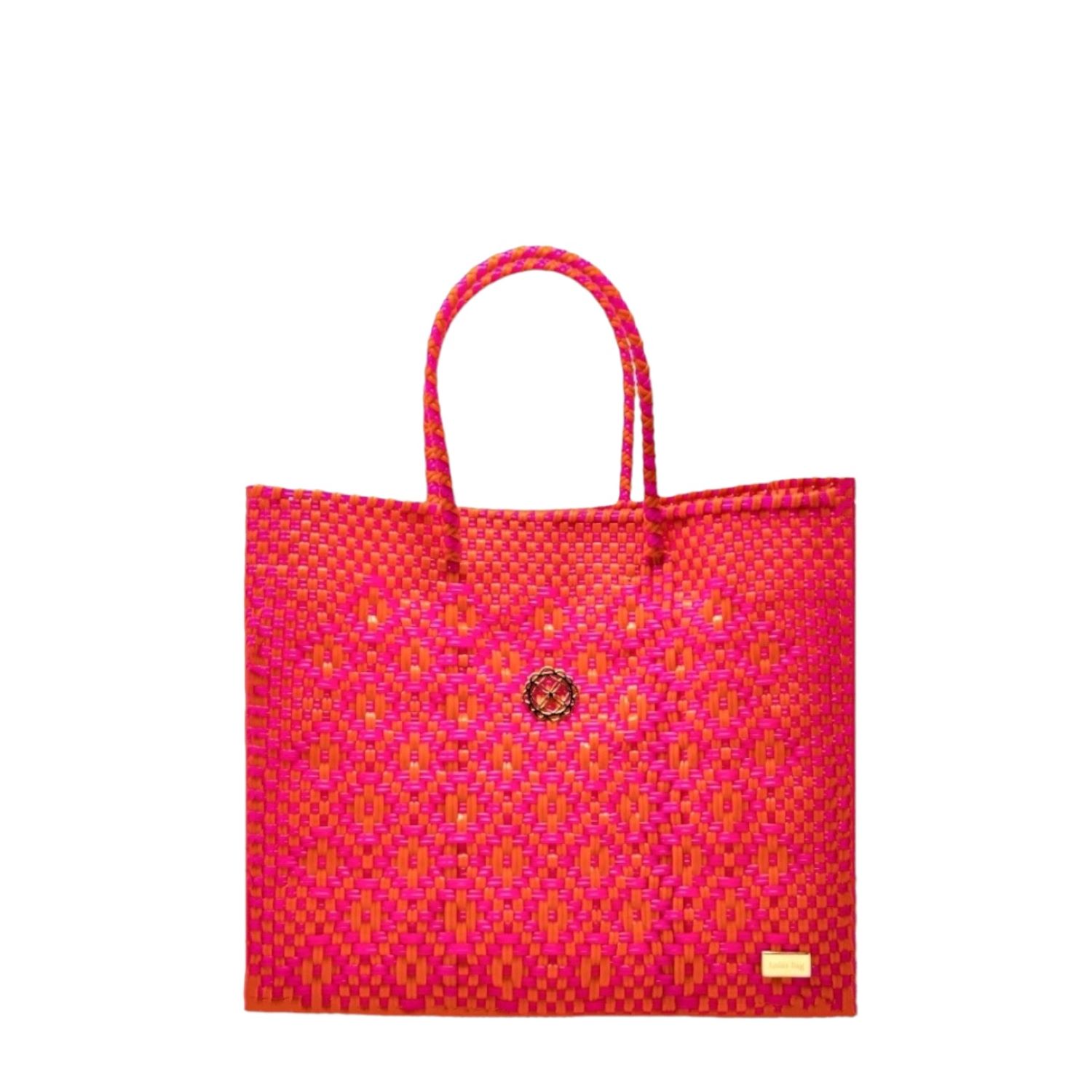 Women’s Yellow / Orange Small Pink Orange Aztec Tote Lolas Bag