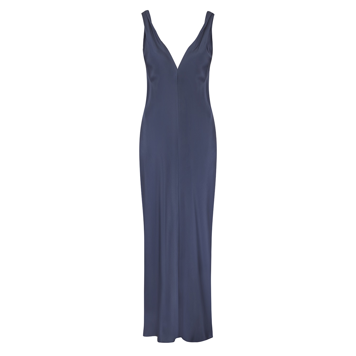 Women’s Blue Alice Silk Slip Dress - Navy Medium The Summer Edit