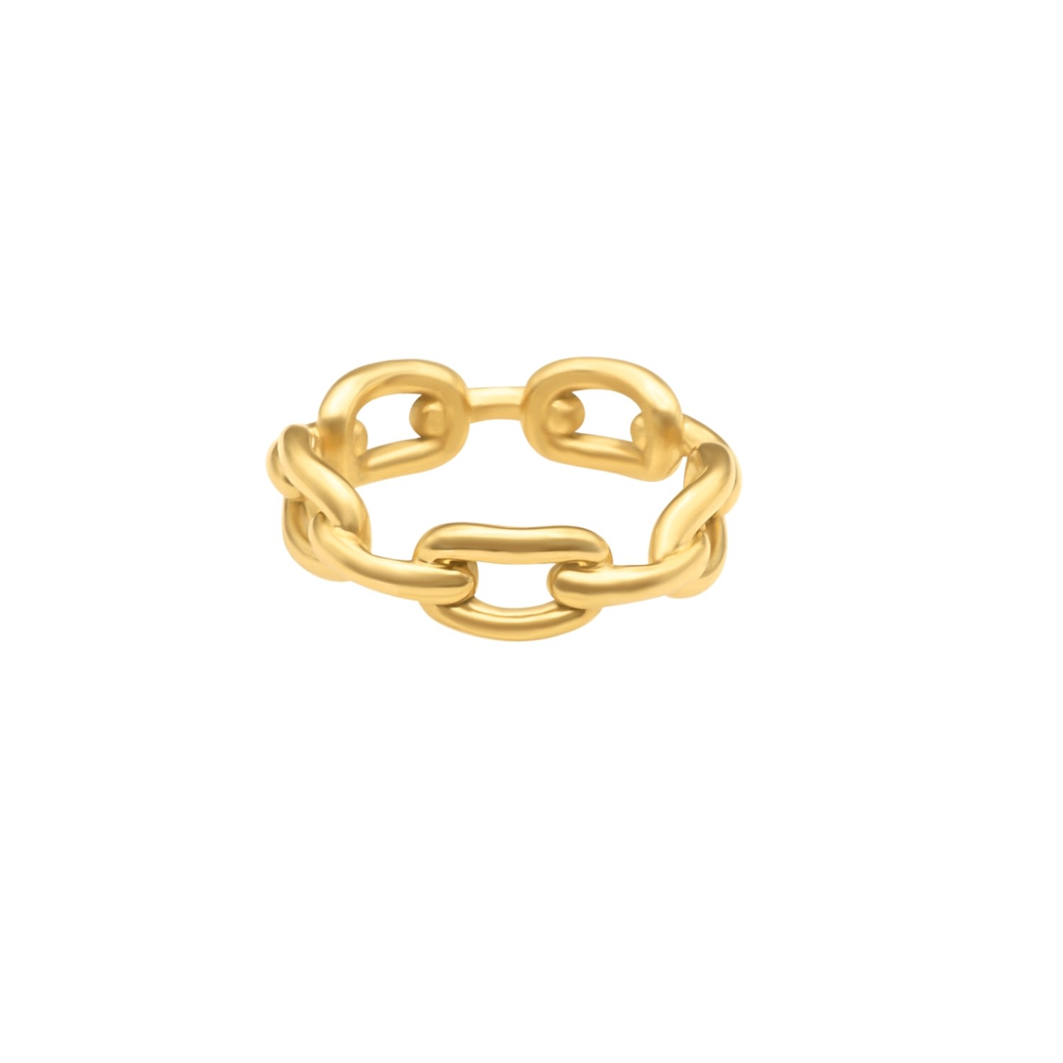 Women’s Zlie - 18K Gold Plated Chain Ring La Cte Club