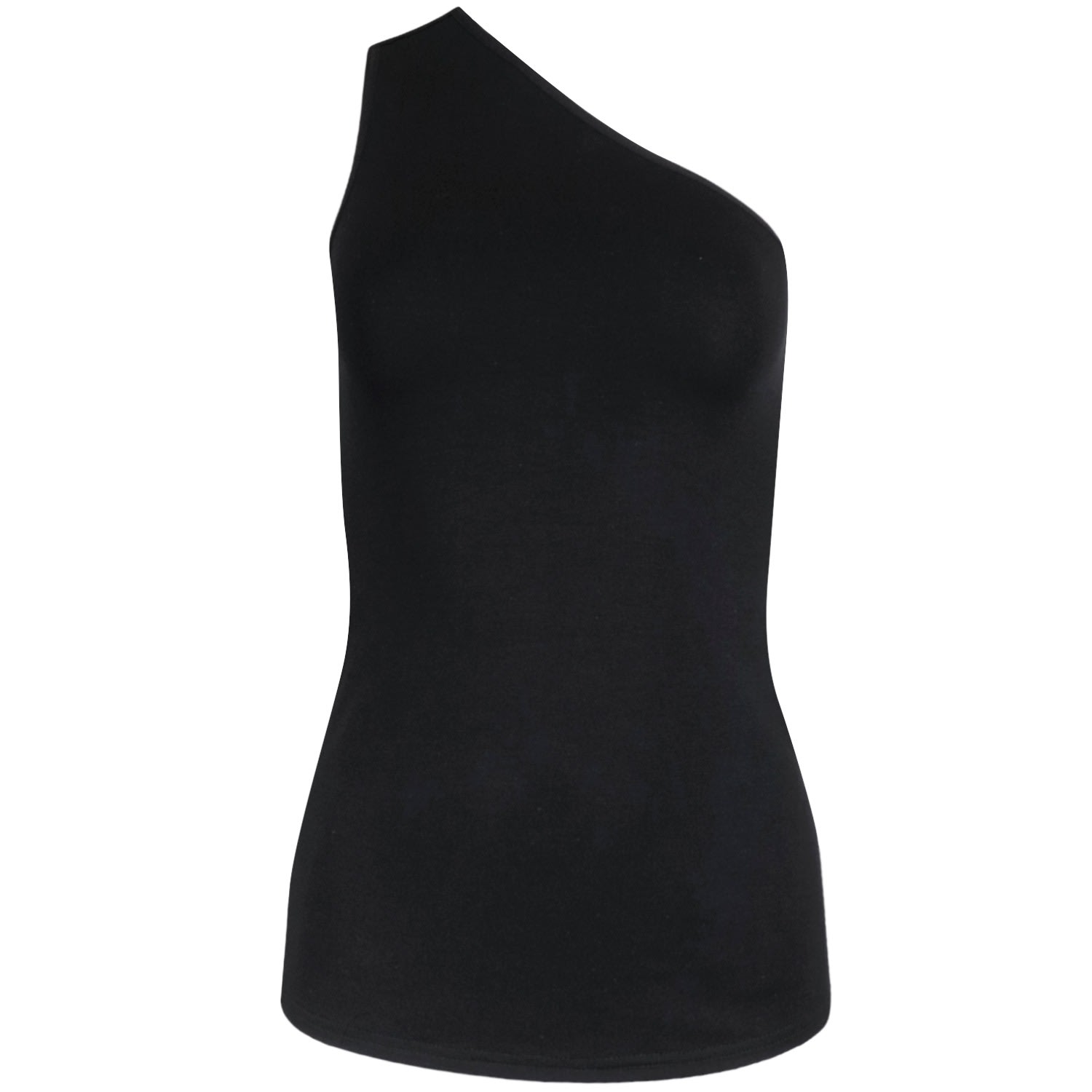 Women's Bondi Black Bamboo One Shoulder Top | Small | Off>Grid