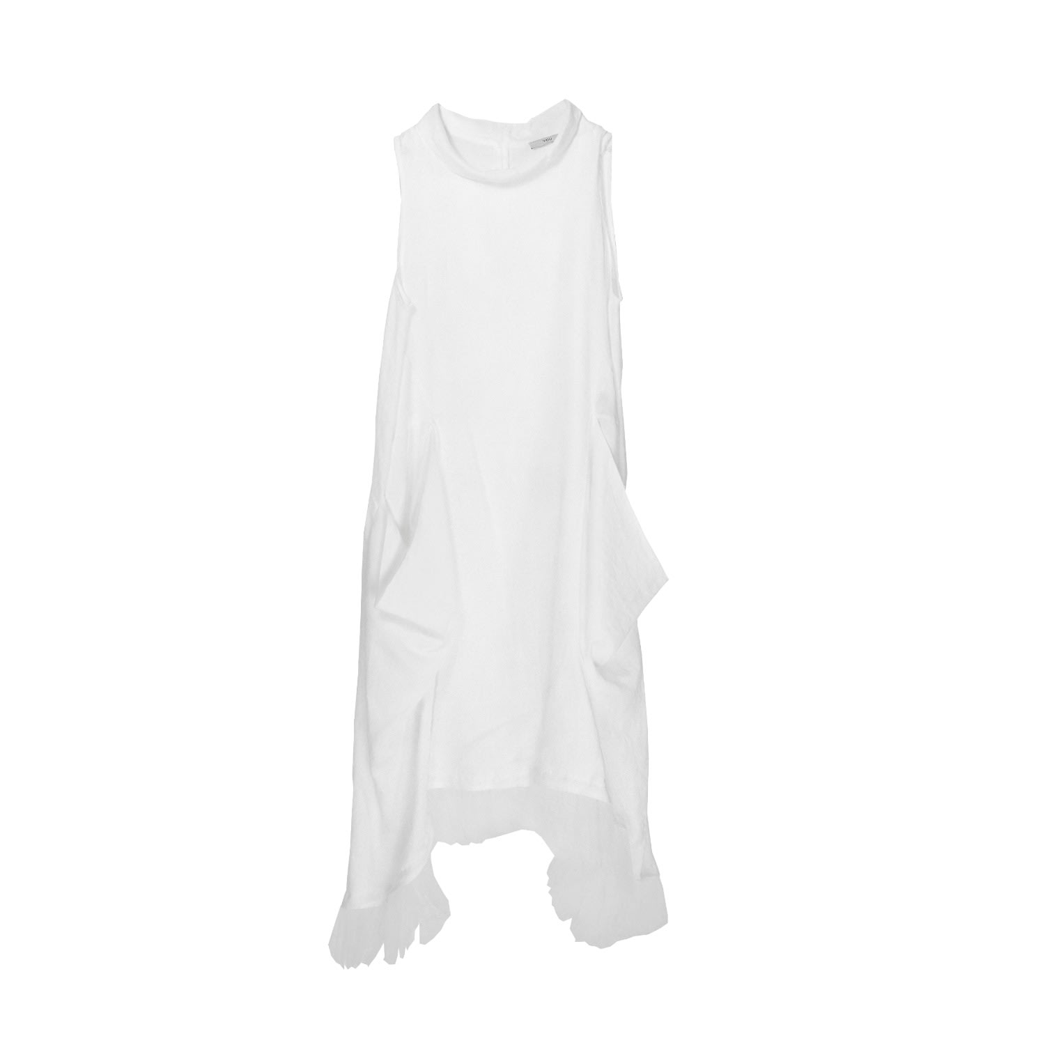 Women’s White Modern Long You Dress L/Xl