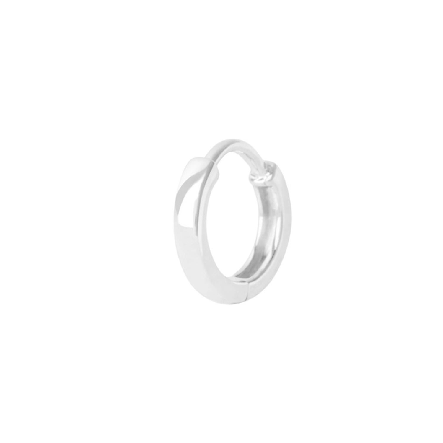 Zohreh V. Jewellery Women's Huggie Hoop Earring Sterling Silver In Silver
