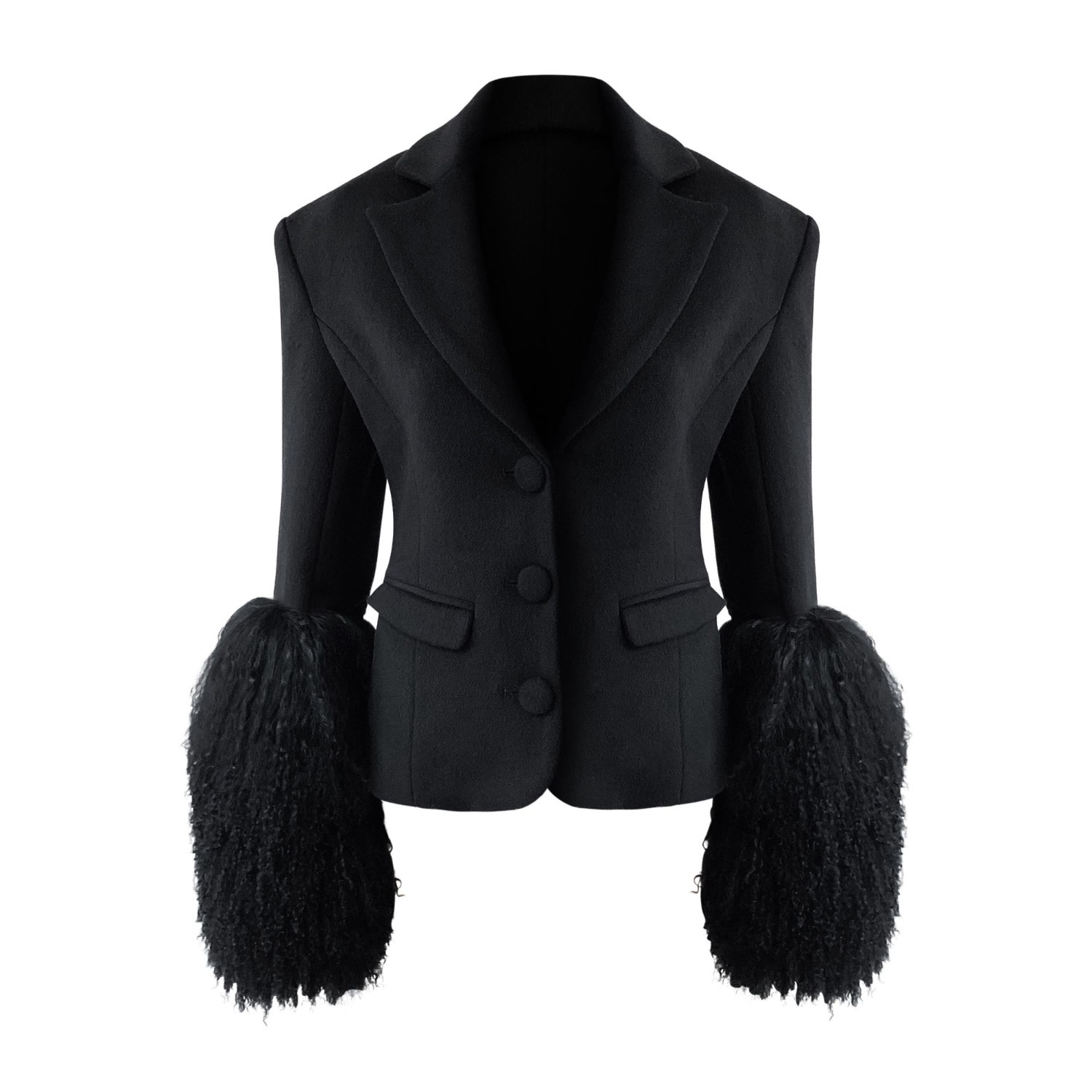 Ow Collection Women's Frances Wool Black Blazer In Black