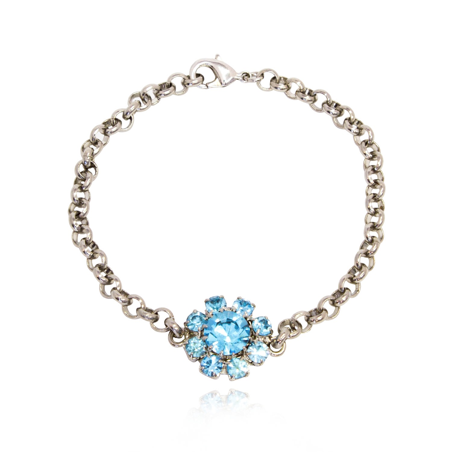 Women’s Blue Florentine Garden Bracelet In Aquamarine Rosaspina Firenze