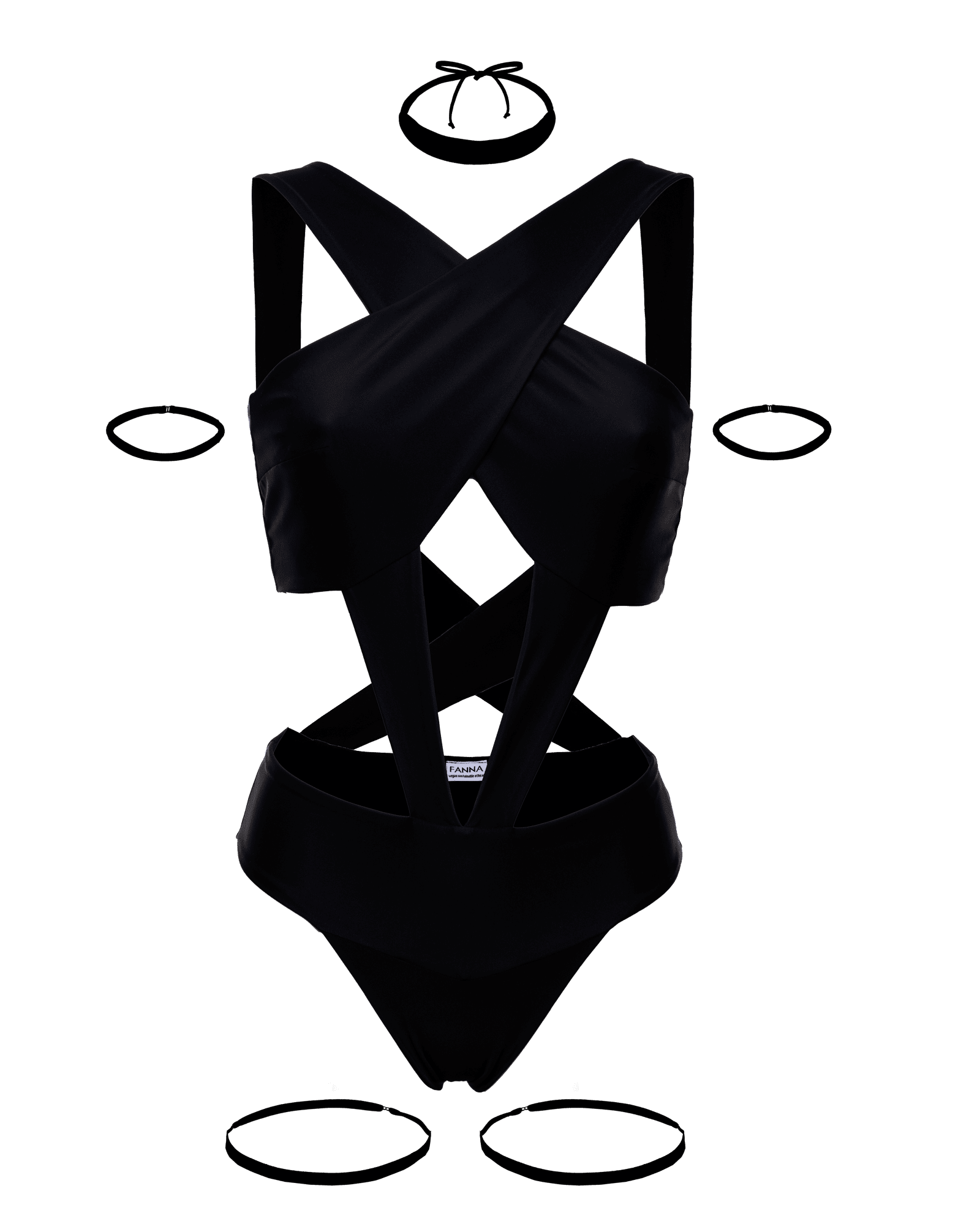 Rock Bodysuit - Black  FANNA - The brand for conscious women