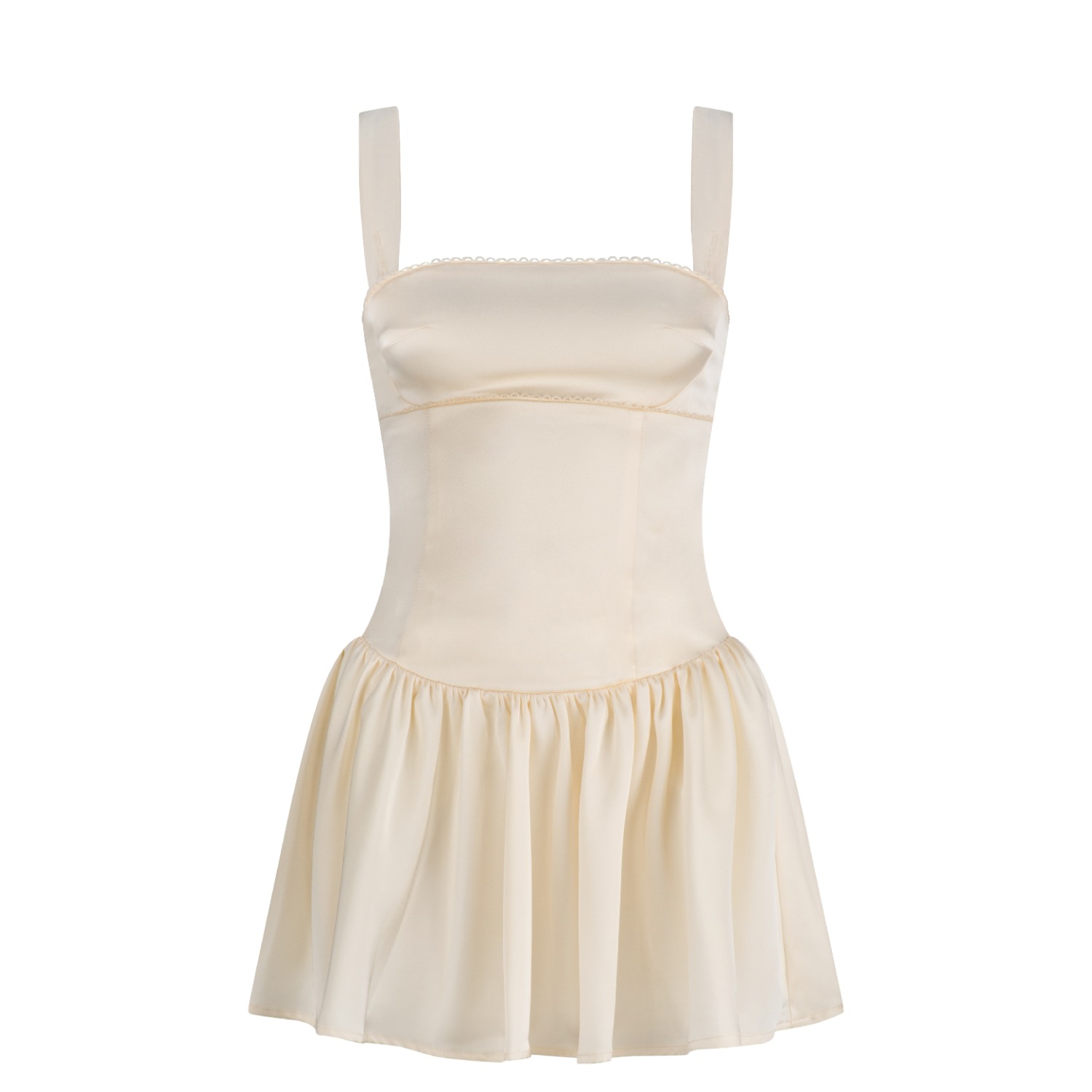 Zarfie Women's White / Yellow / Orange Franci Mini Dress - Creme In White/yellow/orange