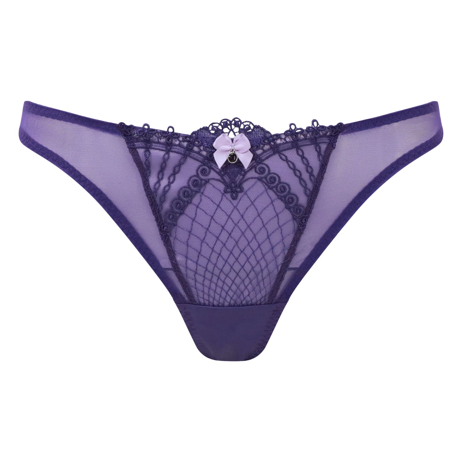 Scarlett Gasque The Forget-me-not Knicker In Pink/purple