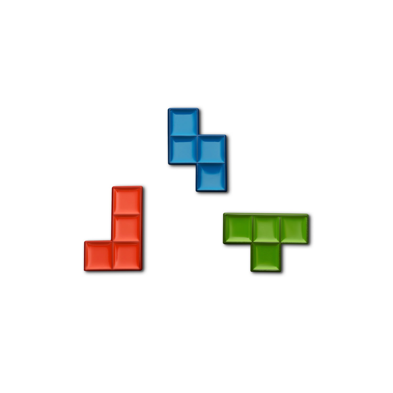 Women’s Blue / Green / Red Enamel Pin Tetris | Make Heads Turn