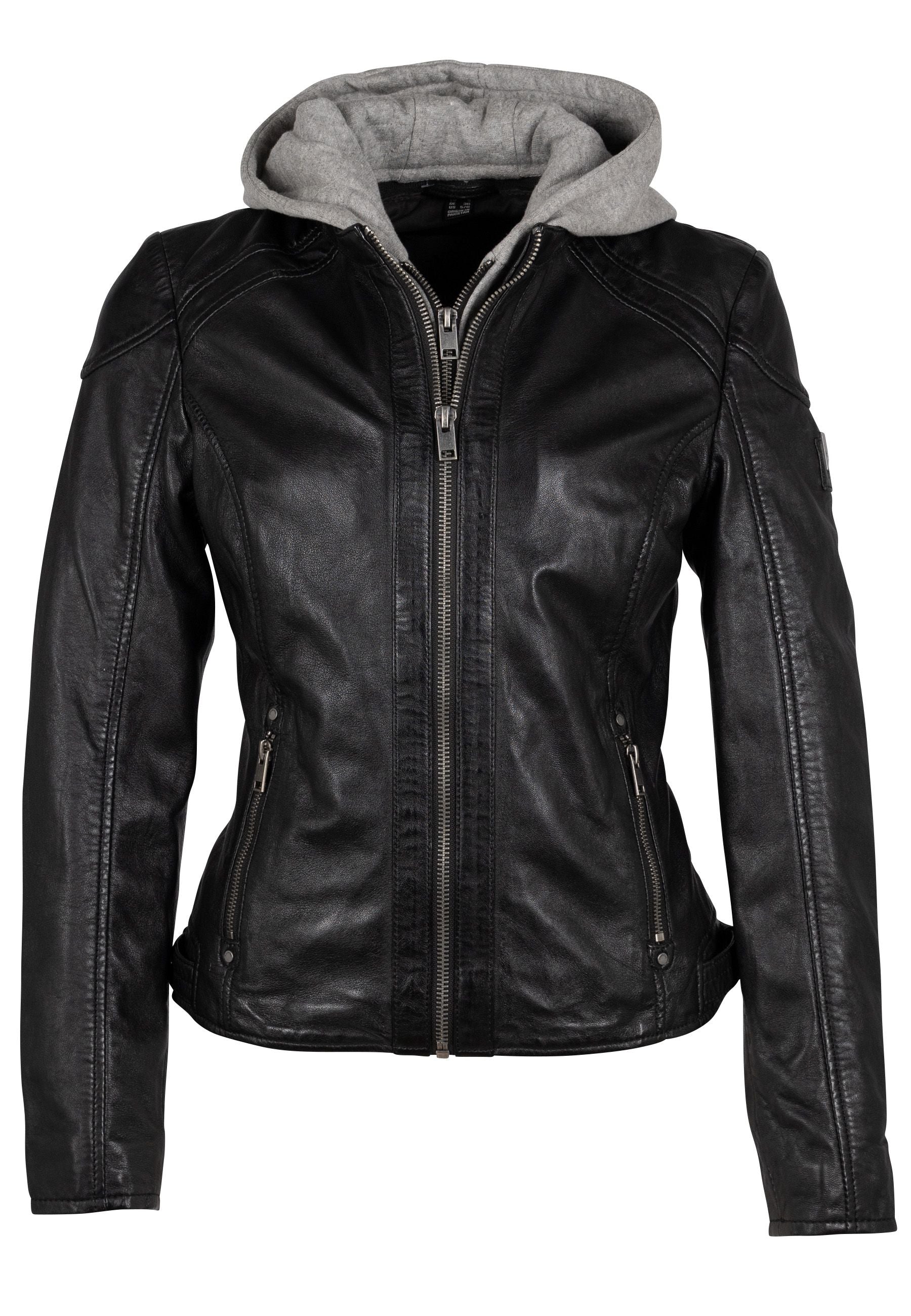 Mauritius Women's Allice Rf Leather Jacket, Black In Black