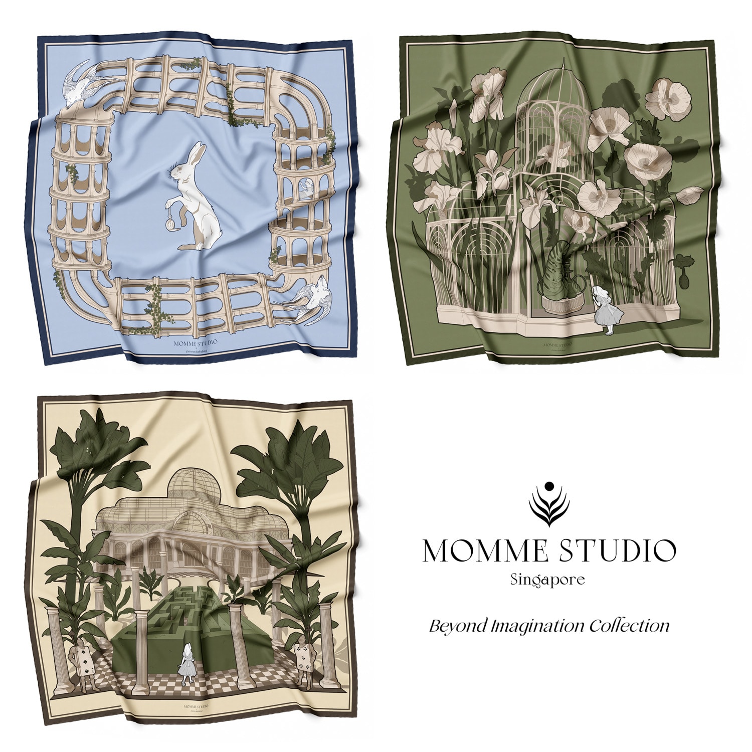 Momme Studio Women's Beyond Imagination Silk Scarf Collection
