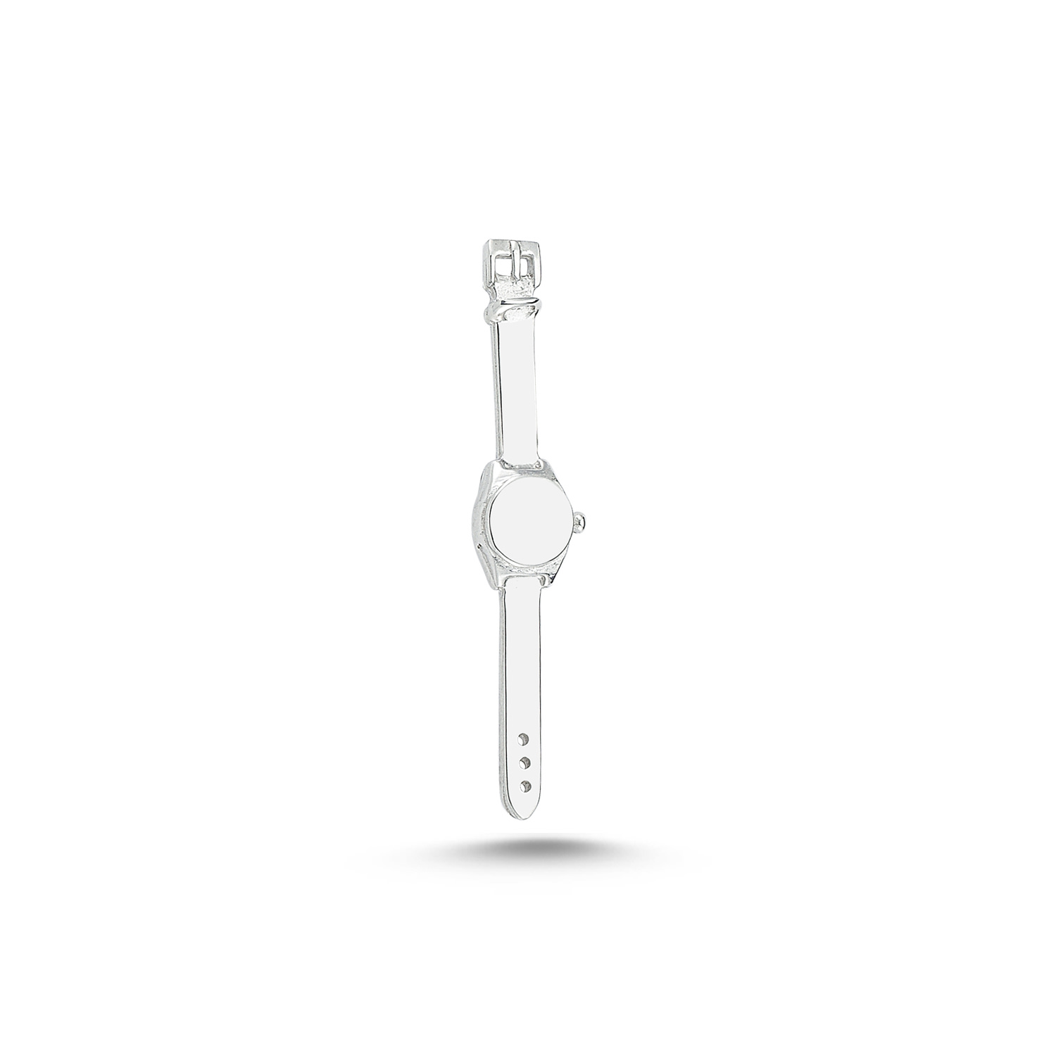 Ecce | Artisan Diamonds Women's 925k Sterling Silver Watch Mini Pin In Metallic