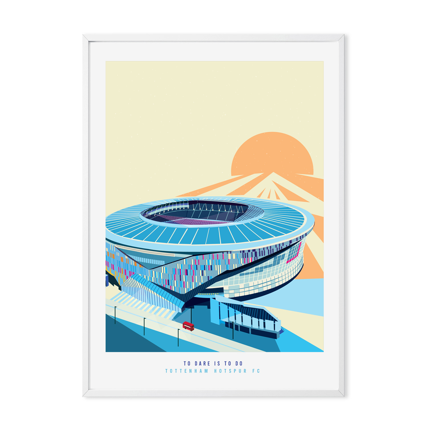 Eye For London Prints Neutrals The Tottenham Stadium London Art Print