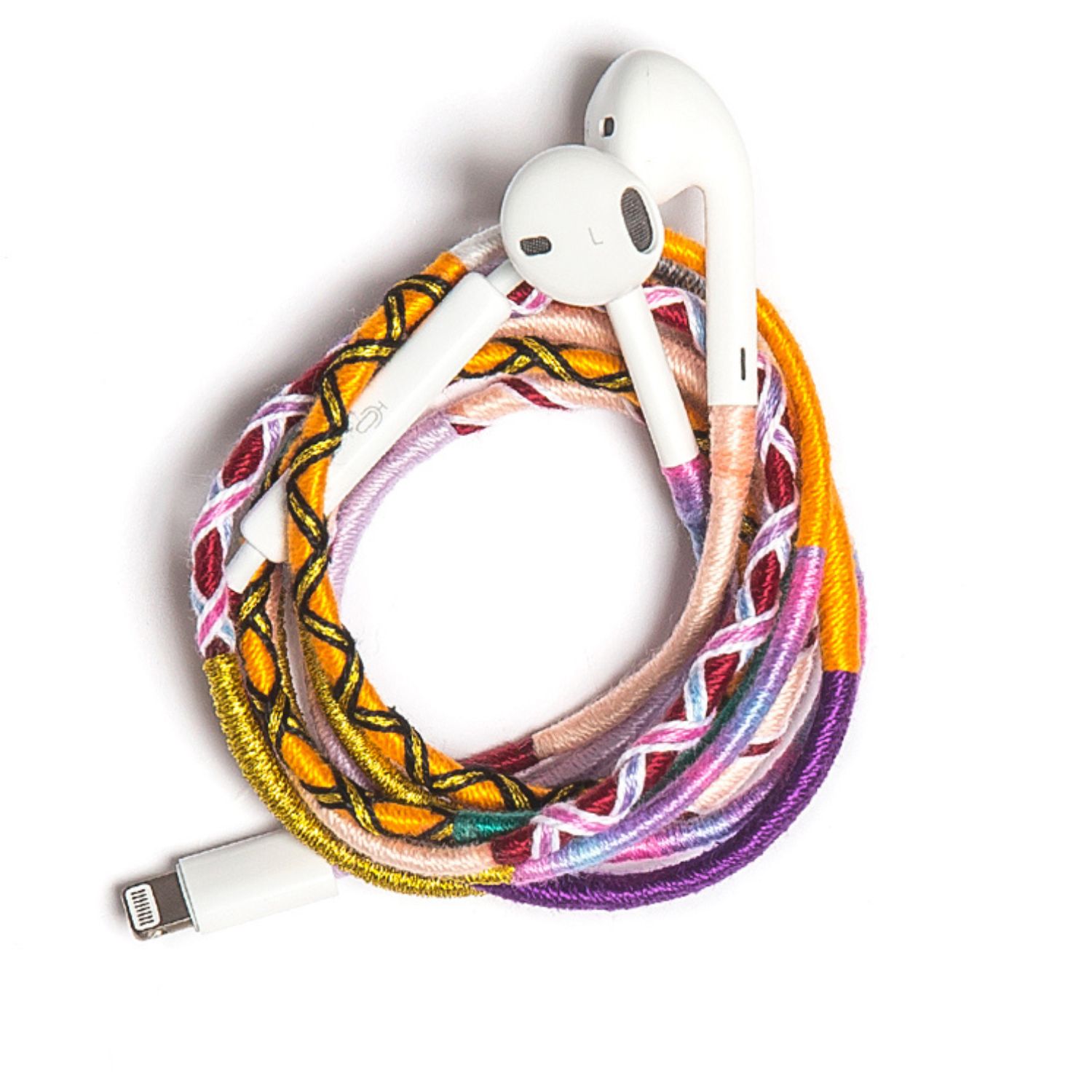 Le Pom Pom Gold Royal Earphones