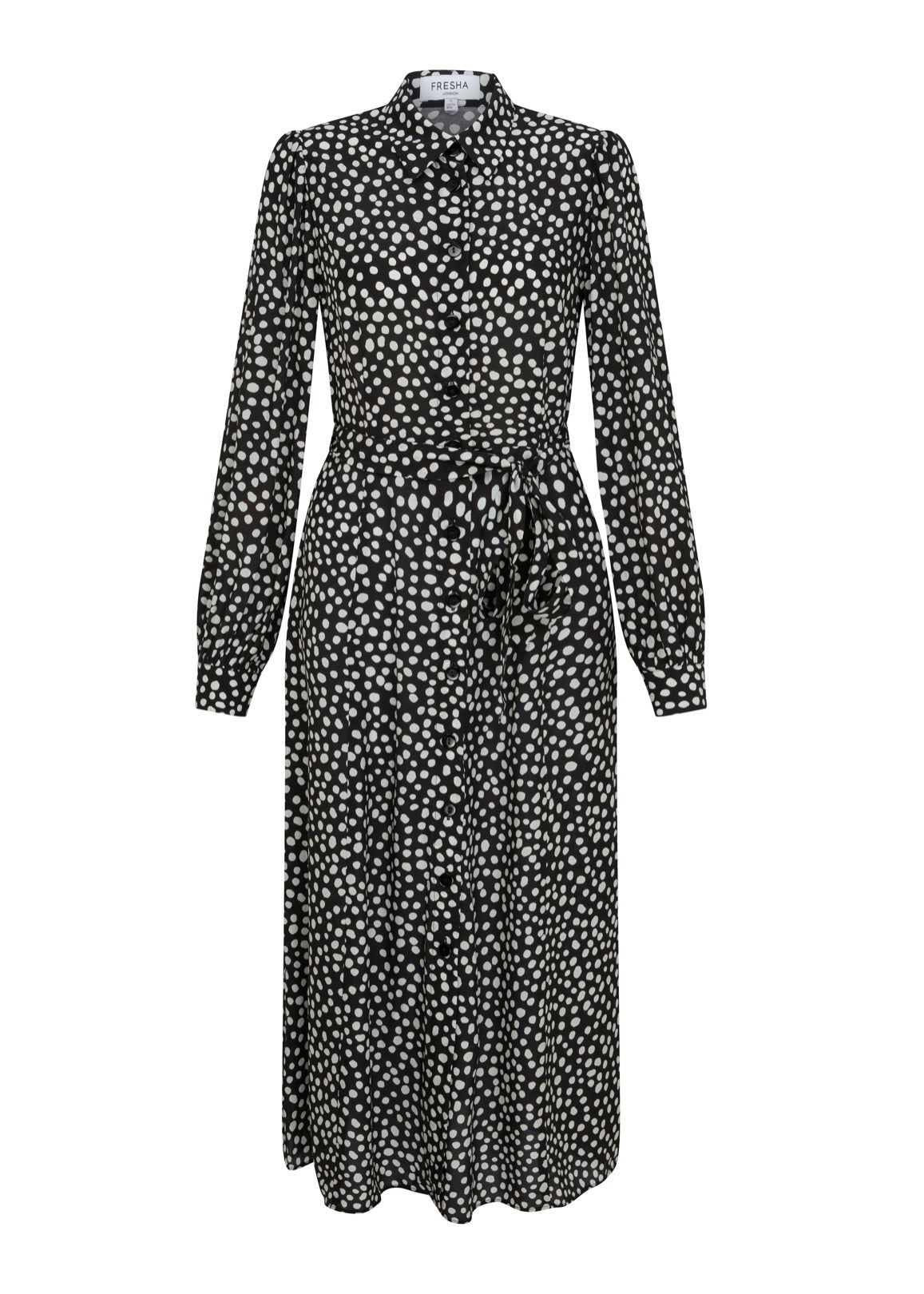 Fresha London Women's Black / White Maeve Dress Polka Dot In Black/white