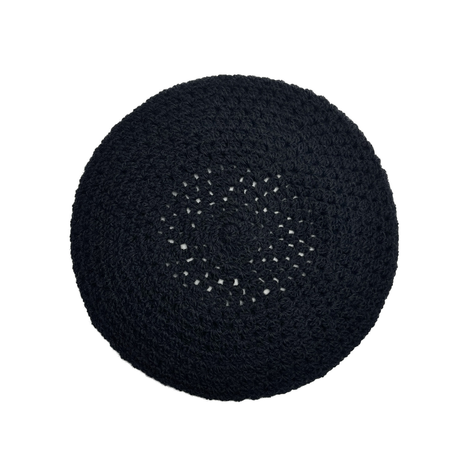 Women’s Black Ice Ice Baby - Hand Crochet Wool Hat Large Sibi Hats