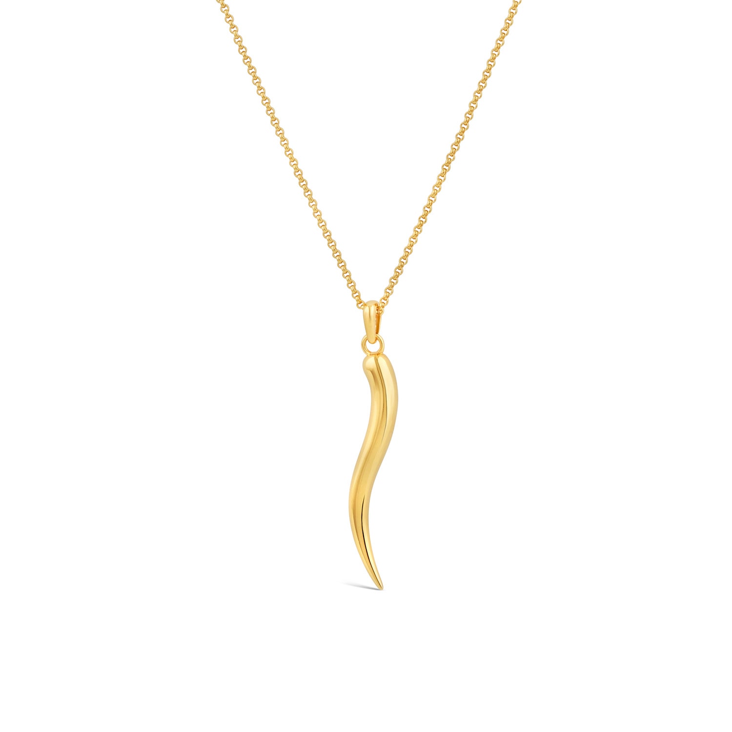 Dinny Hall 22ct Gold-plated Vermeil Silver Toro Horn Pendant Necklace In Gold