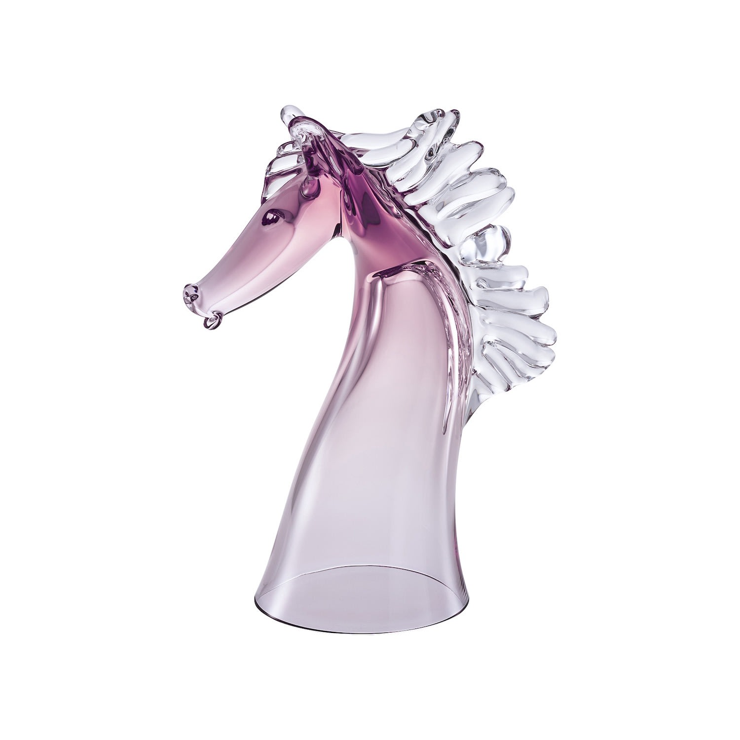 Sghr Sugahara Pink / Purple Derby Handcrafted Horse Beer Glass - Pink & Purple