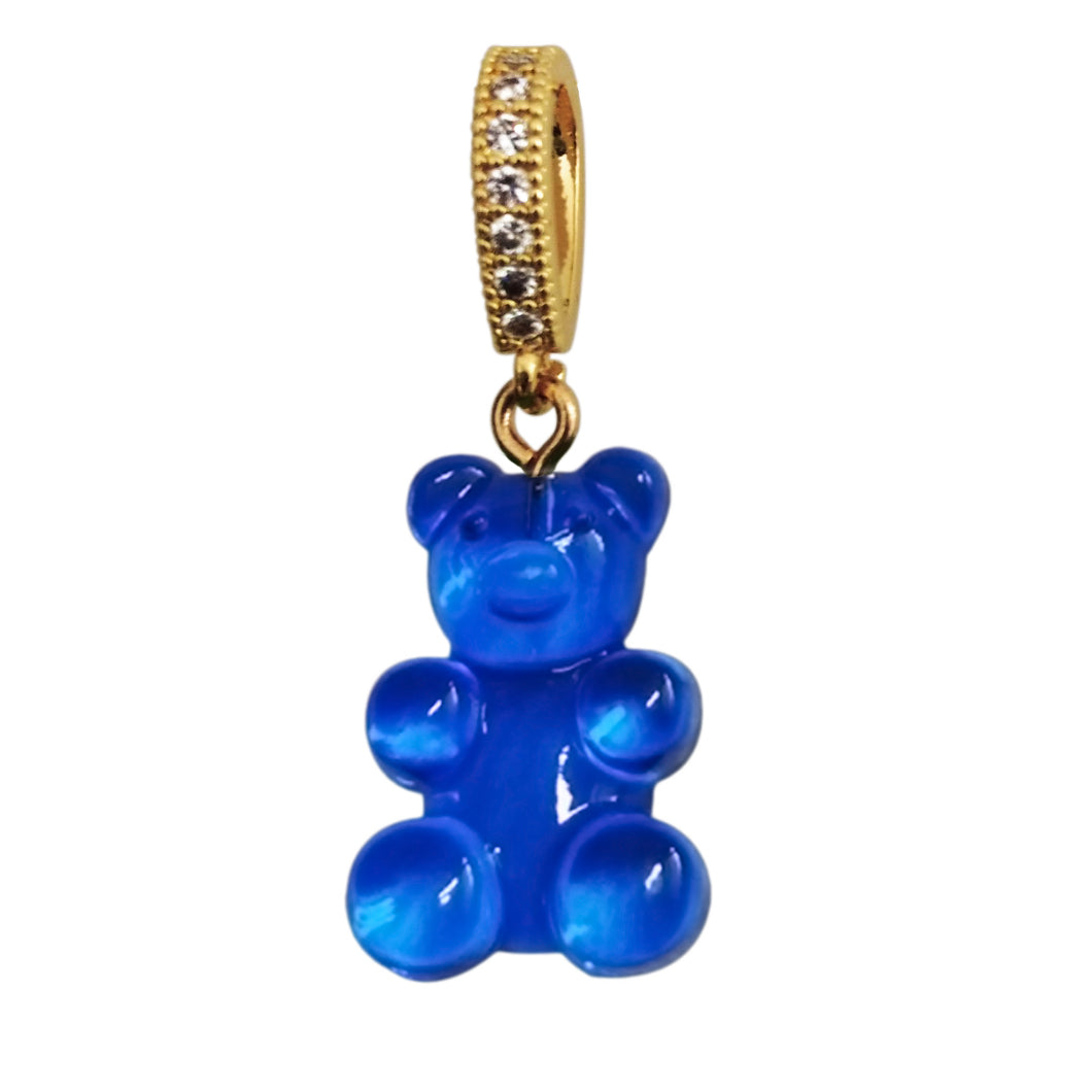 Women’s Transparent Gummy Bear Pendant - Blue Ninemoo