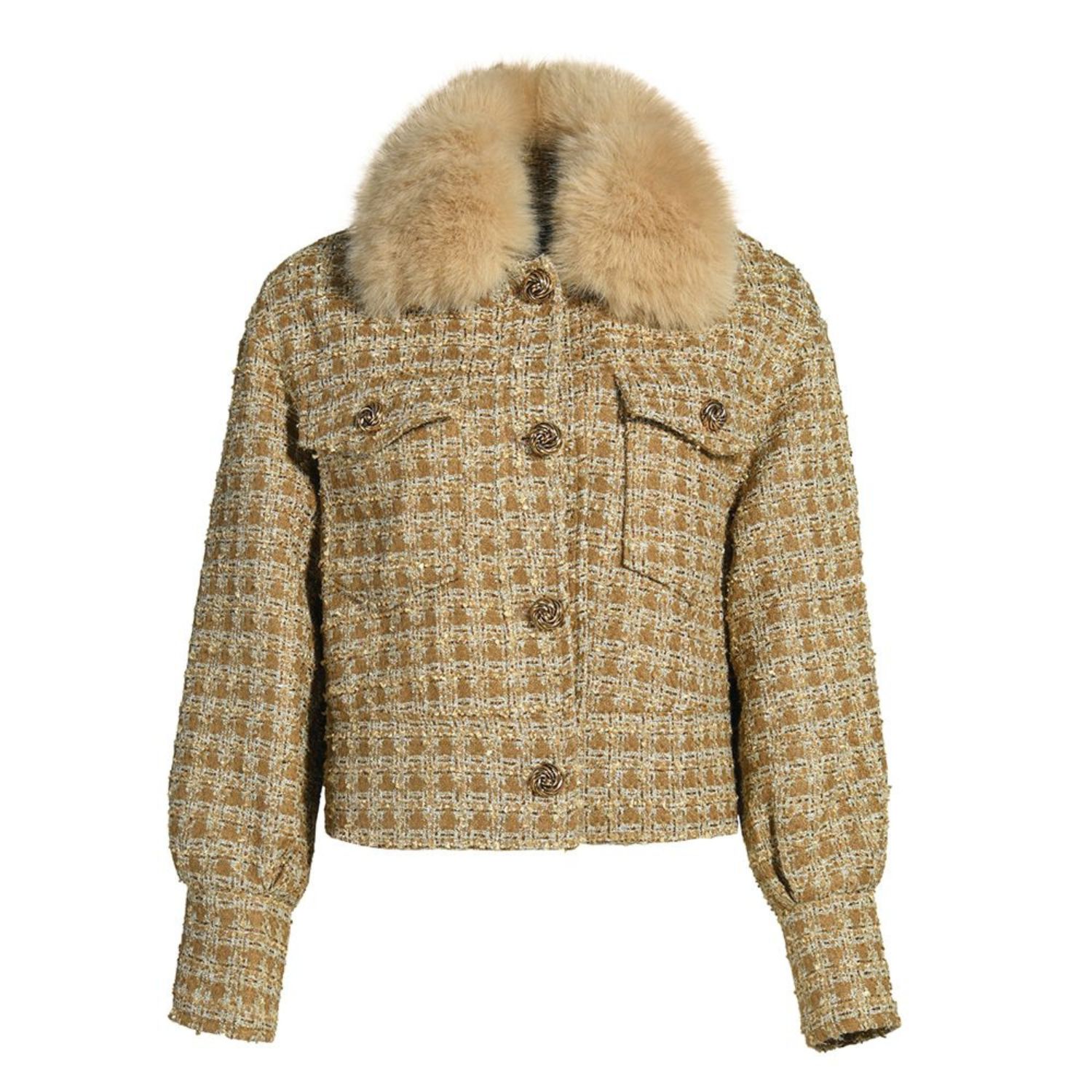 Hortons England Women's Neutrals Hampstead Cashmere Tweed Jacket - Tan In Brown
