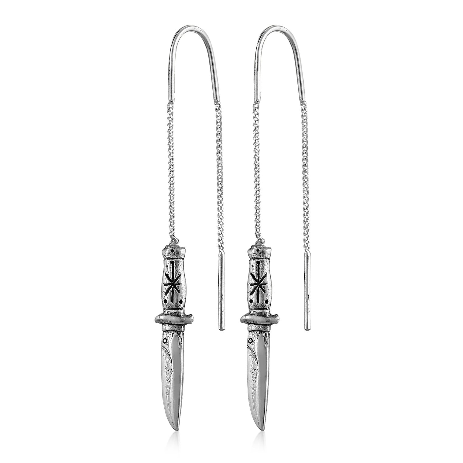 Women’s Silver The Dagger Earrings Haze & Glory