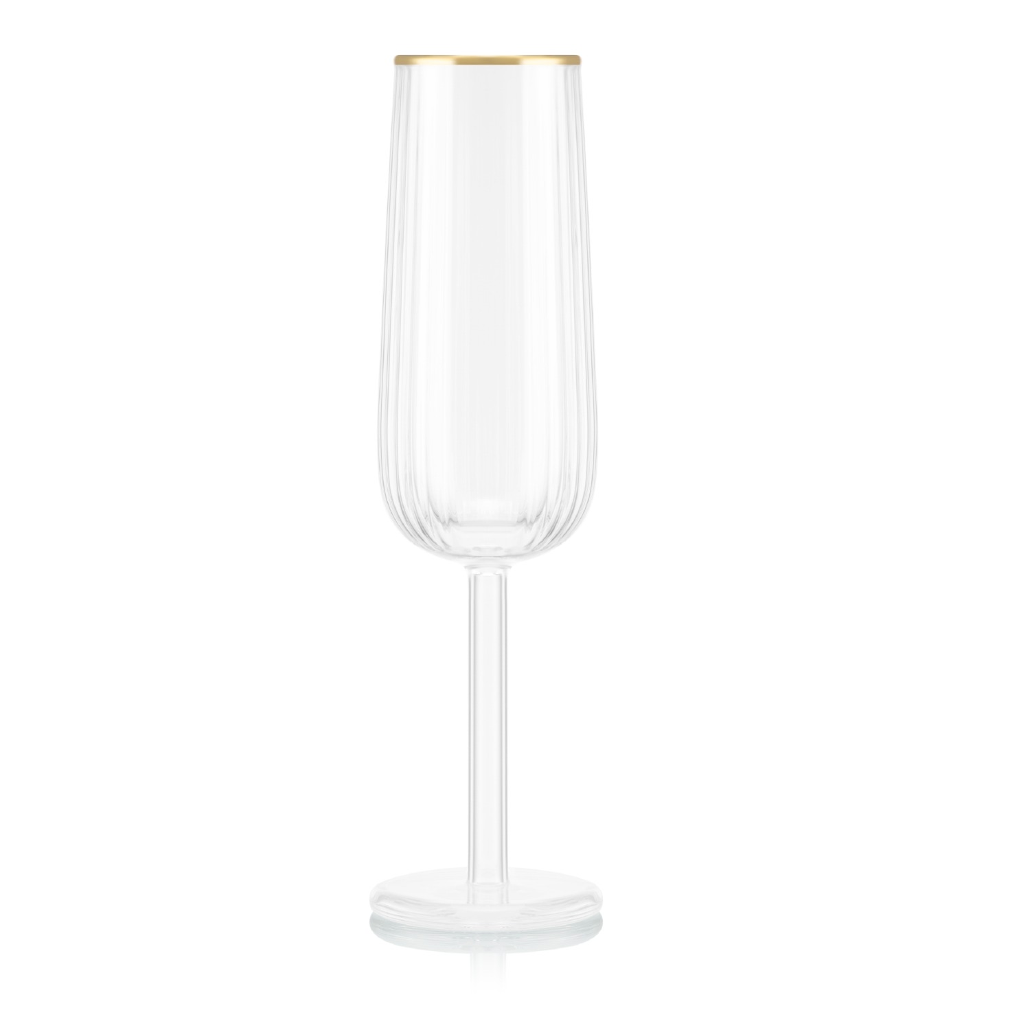 Bodum Neutrals Douro Double Wall Champagne Flute Glass Set In Transparent