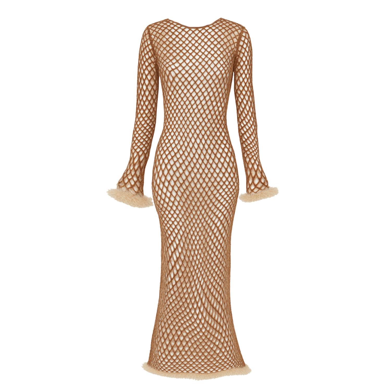 Sevdrus Women's Gold / Brown / Neutrals Beach Breeze Dress Limited Handmade Series