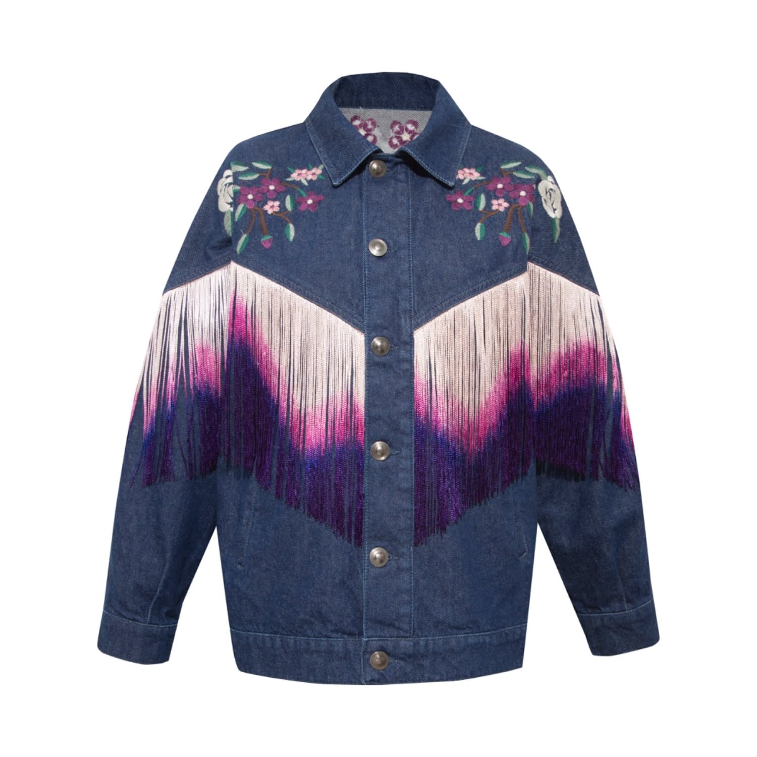 Women's Blue / Purple Maree Jacket | One Size | Cótier Denim