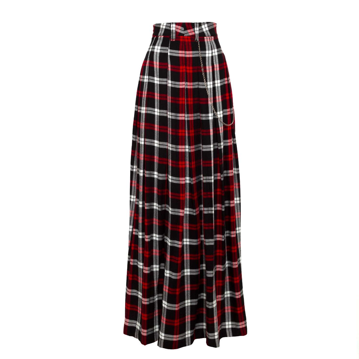 Women's Red Inmortal Plaid Skirt | Extra Small | Paloma Lira
