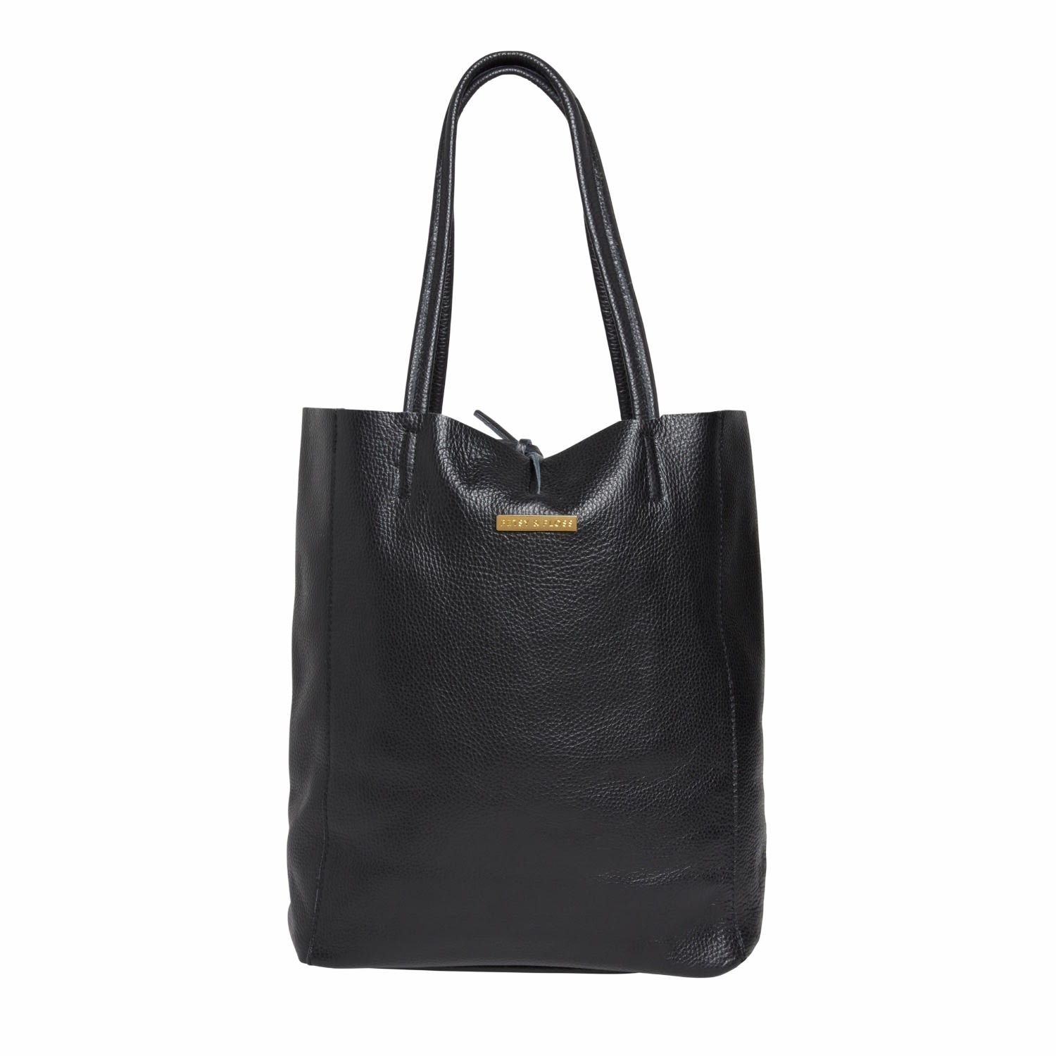 Women’s Soft Leather Tote Bag In Black Betsy & Floss