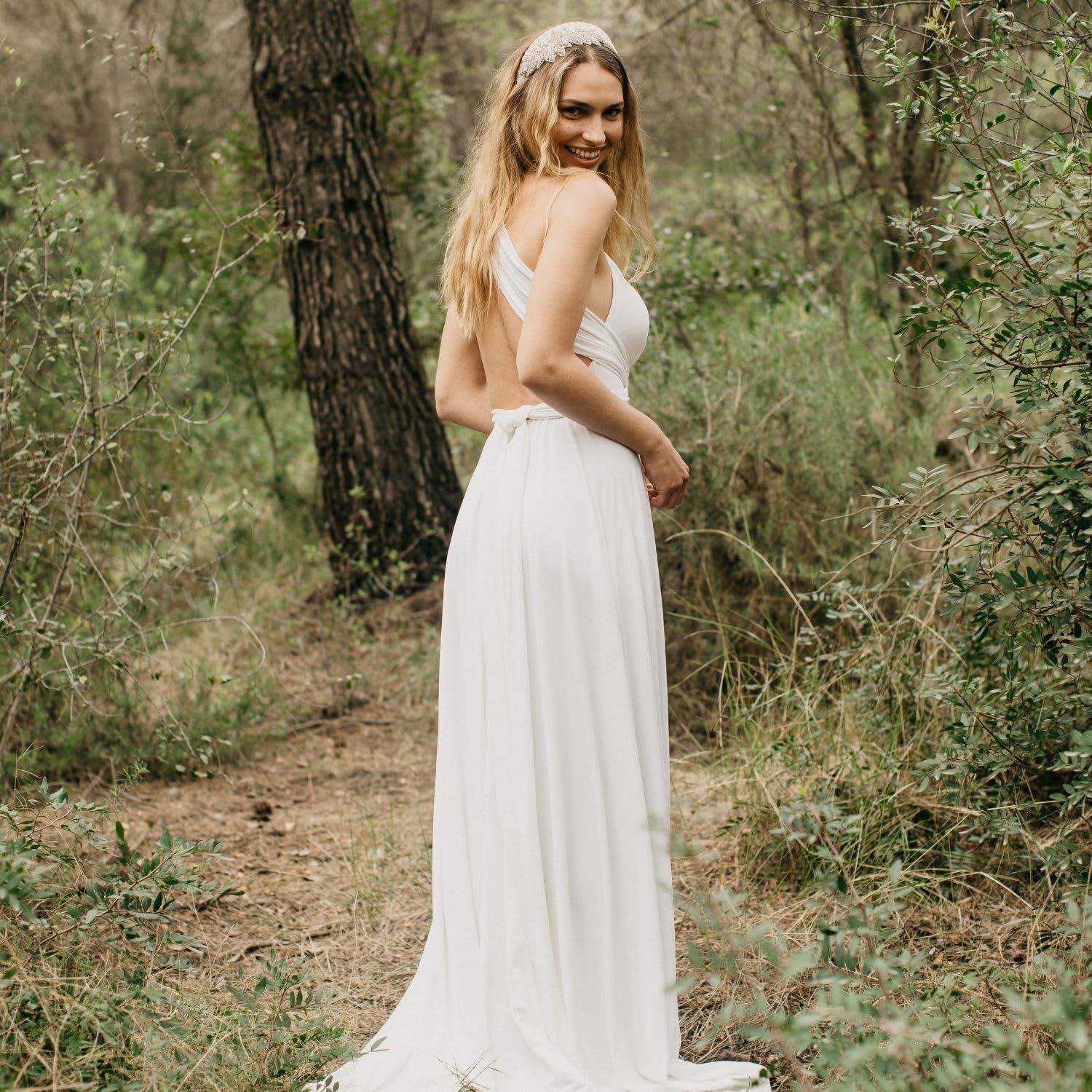 Maxi Dress Ivory | CEYLAN BCN | Wolf & Badger