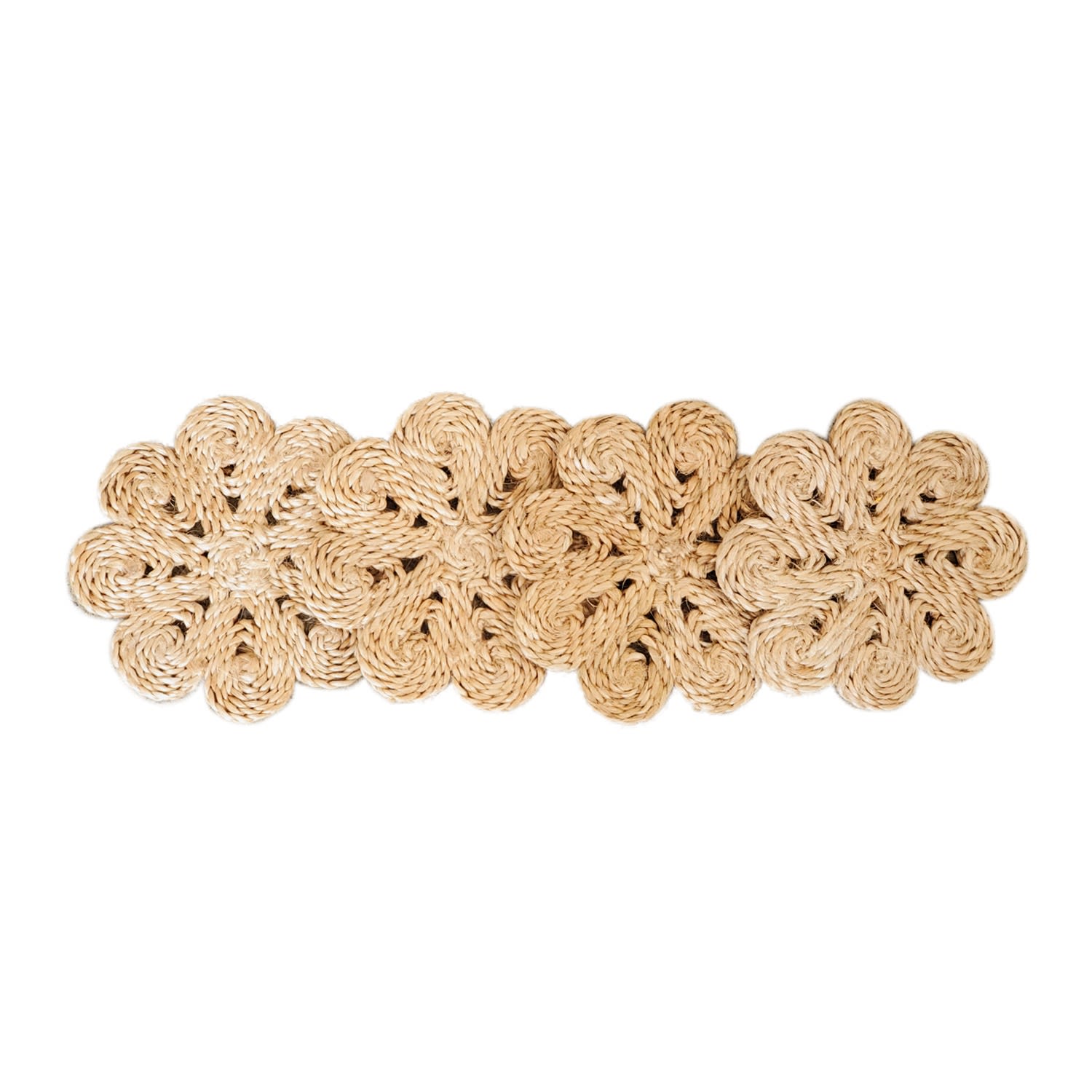 Neutrals Jute Flower Drink Coaster - Set Of 4 Korissa