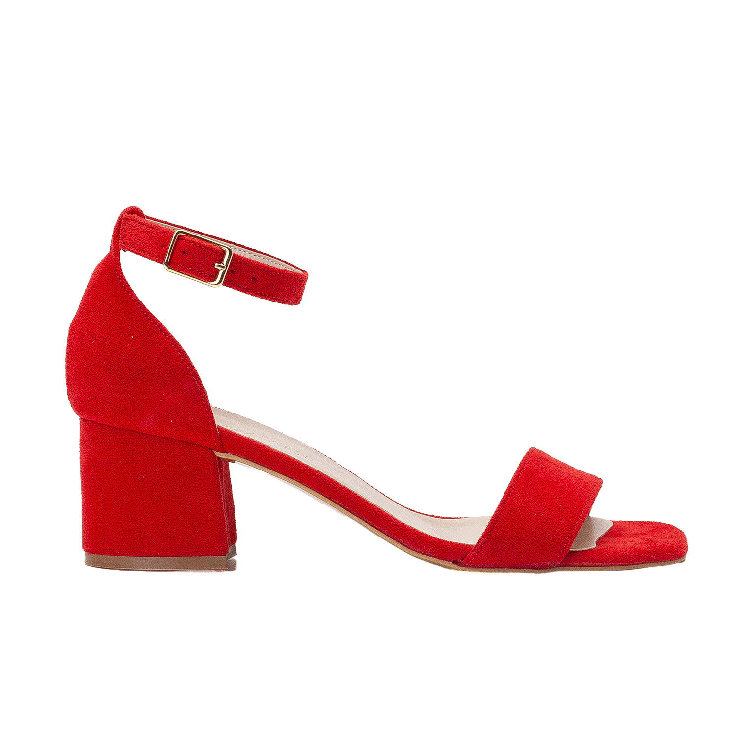 Forever & Always Shoes Women's Iva - Red Suede Sandals In Red
