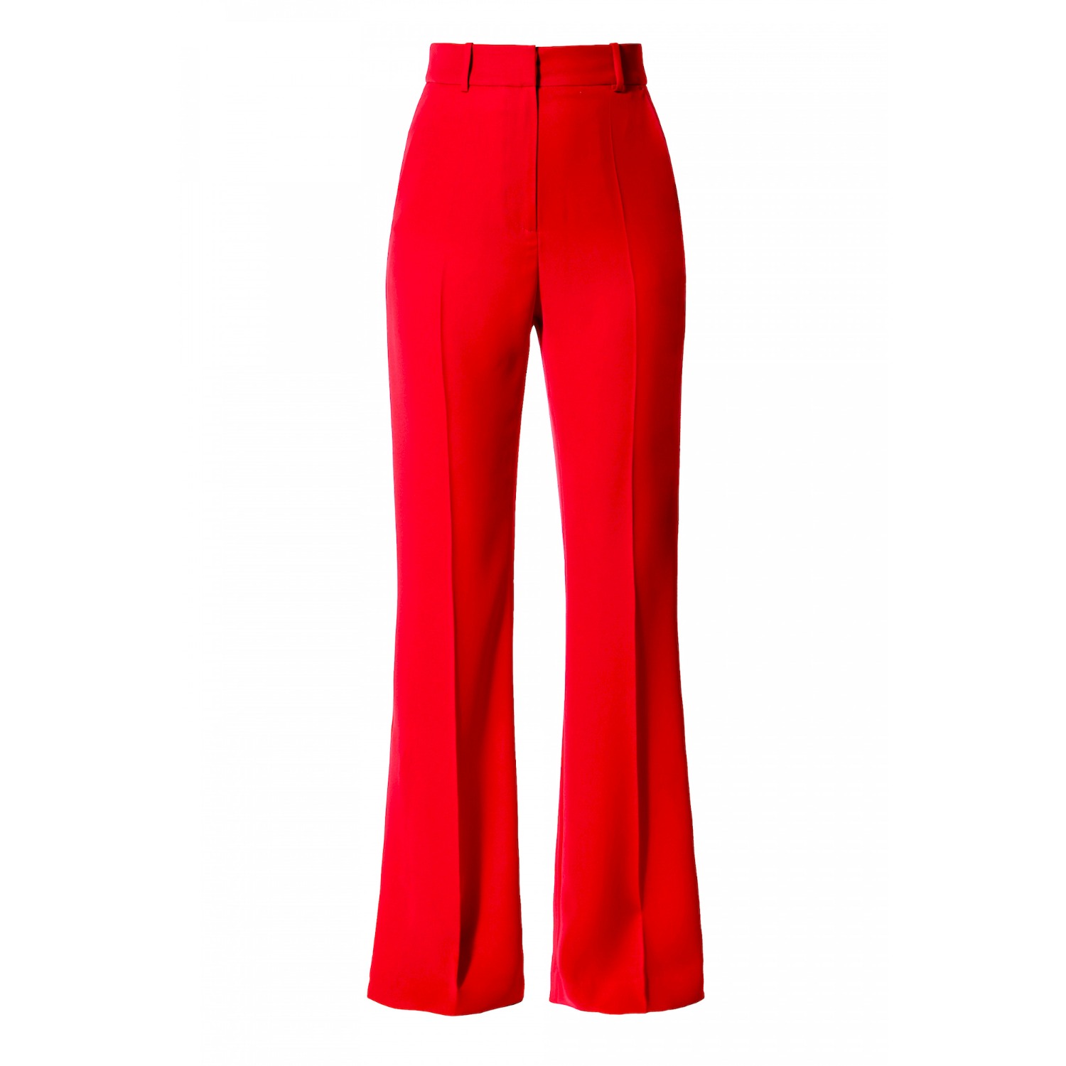 Aggi By Halewski Women's Camilla Red Flared Trousers - Long