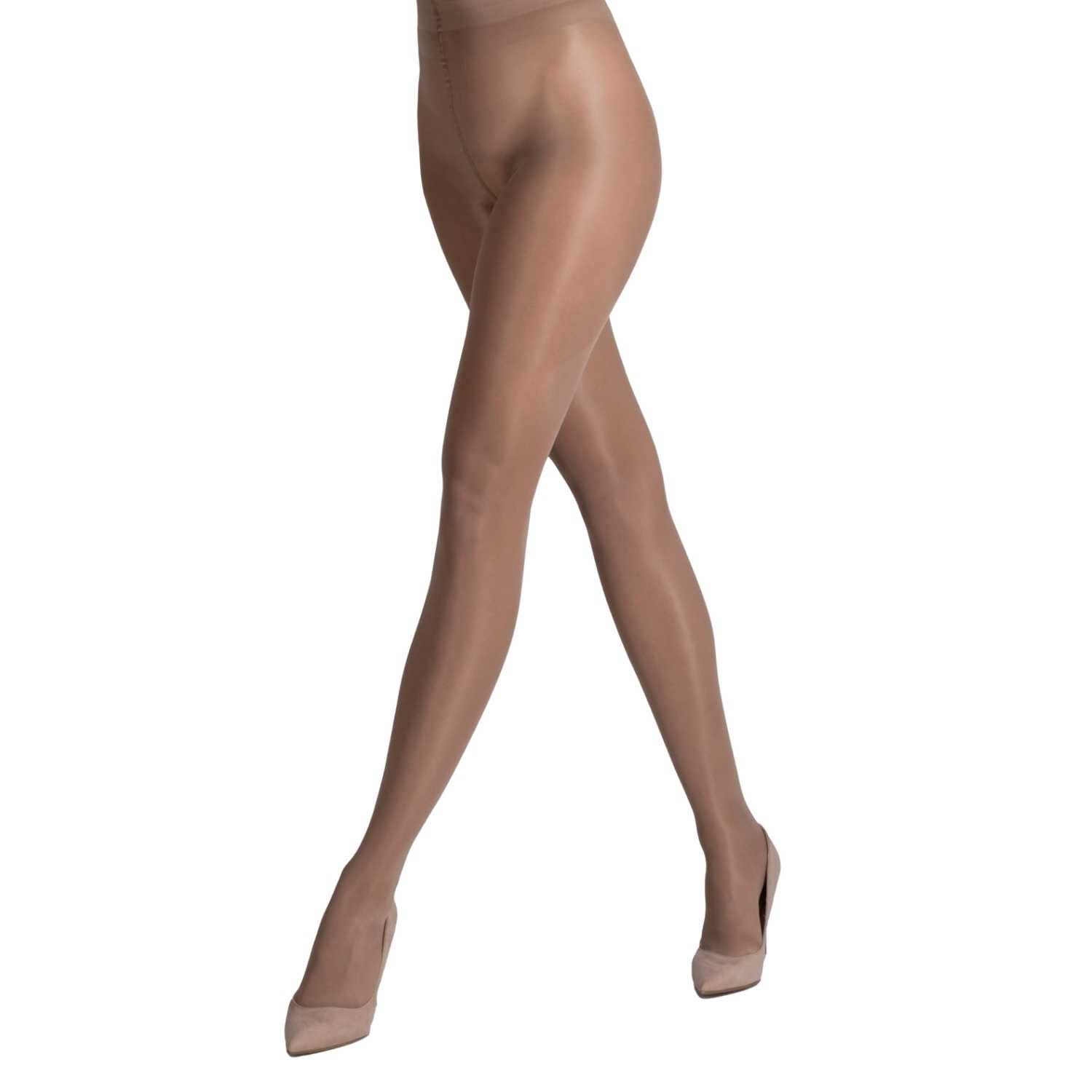 Italian Made Lustrous Silk Shiny Semi-Opaque Tights by LECHERY