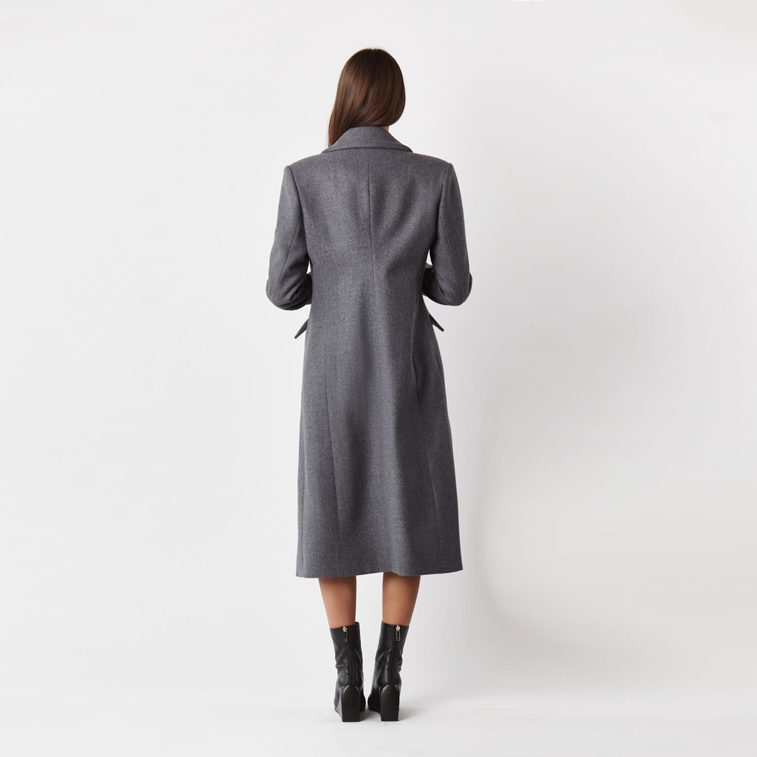 ジャケット・アウター NUGU Hairy Wool Half Coat Grey Classic Wool Coat | MANDRAGORA | Wolf & Badger
