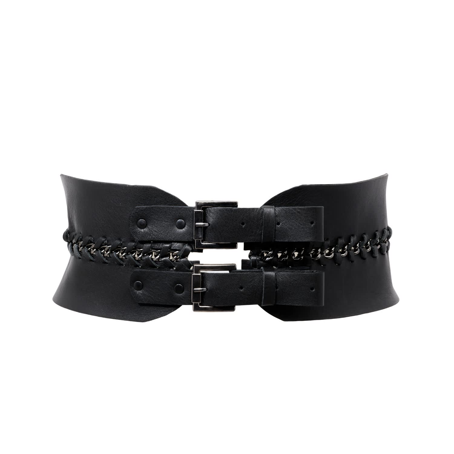 Leather Waist Peplum Belt Samara by PLIK x HAYA