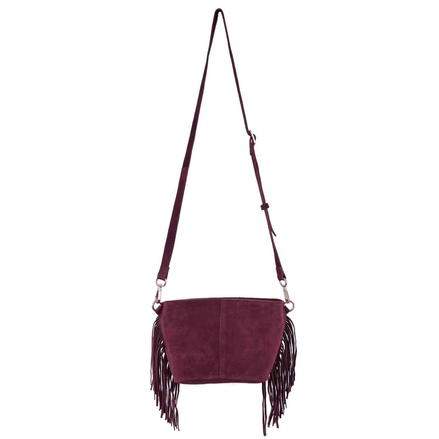 Nooki Design Women's Purple Kingston Tassle Cross Body Bag - Plum In Purple