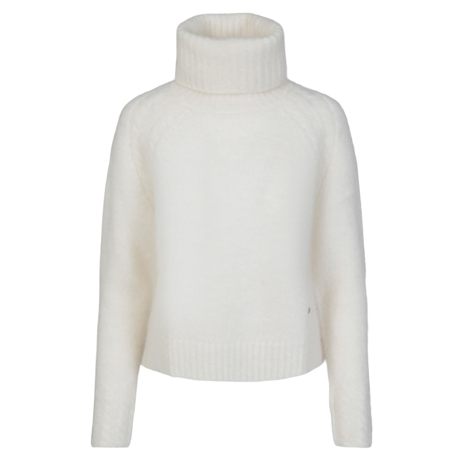 Women's "Ma" Mohair Sweater With Great Details - White | Small | Tirillm