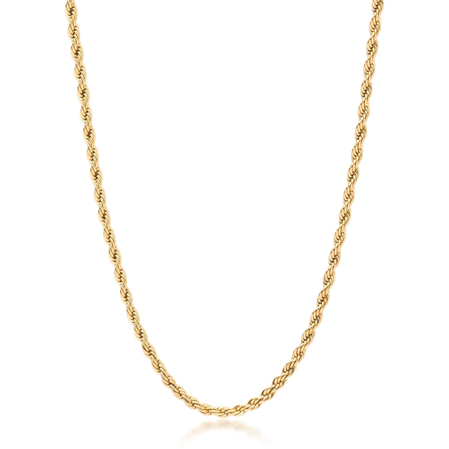 Men’s Gold Rope Chain 4Mm Nialaya