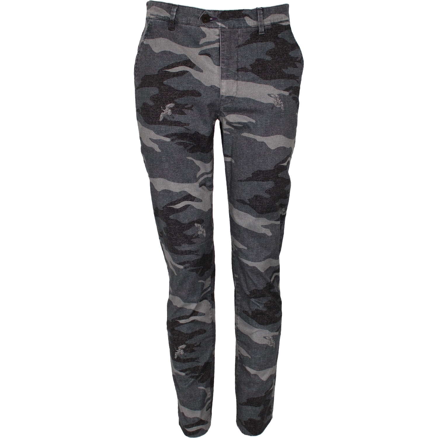 Lords Of Harlech Men's Black Jack Crane Camo Charcoal In Black