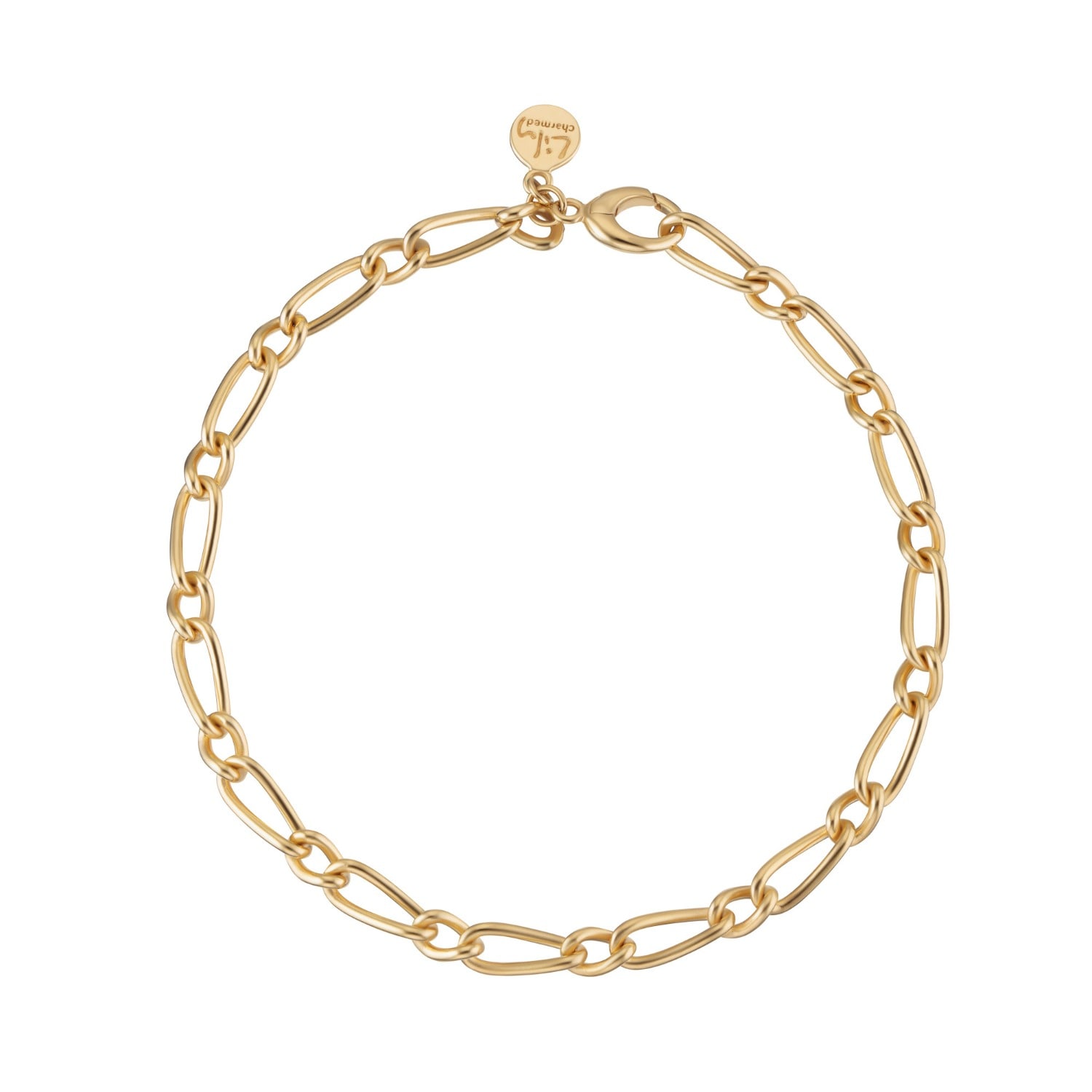 Lily Charmed Women's Gold Plated My Story Charm Collector Bracelet