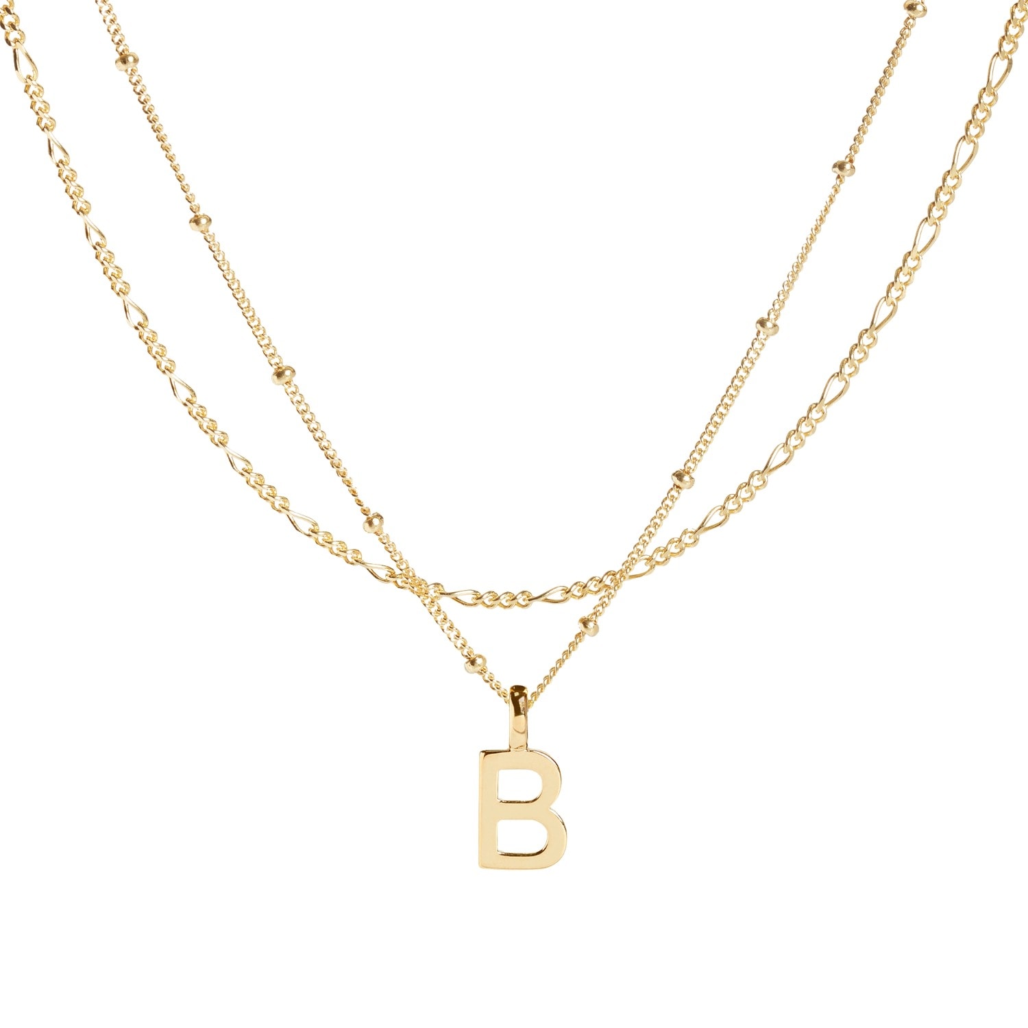 Muru Women's Letter Layering Set Gold In Gold