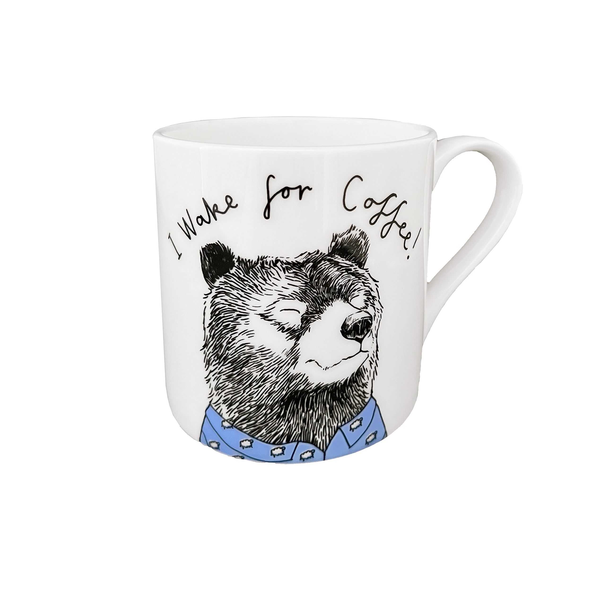 Jimbobart I Wake For Coffee. Mug In Brown