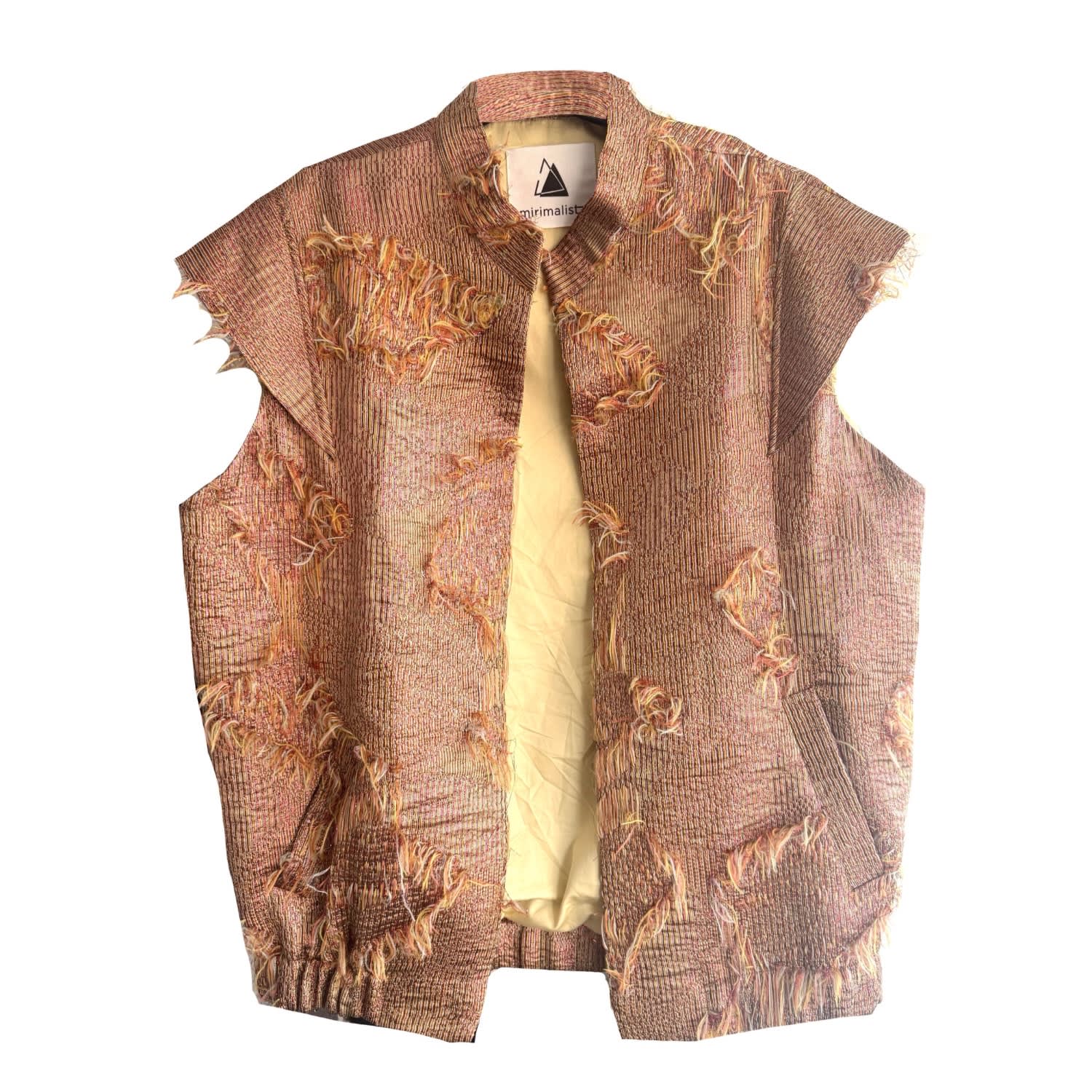 Mirimalist Women's Gold Fringe Copper Vest