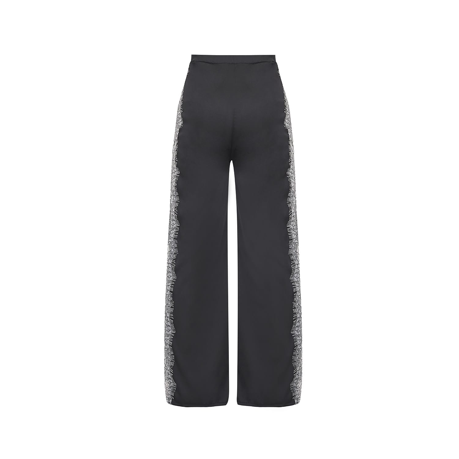 Lace Detailed Pants - Black & White Lace | Avenue 8 | Wolf